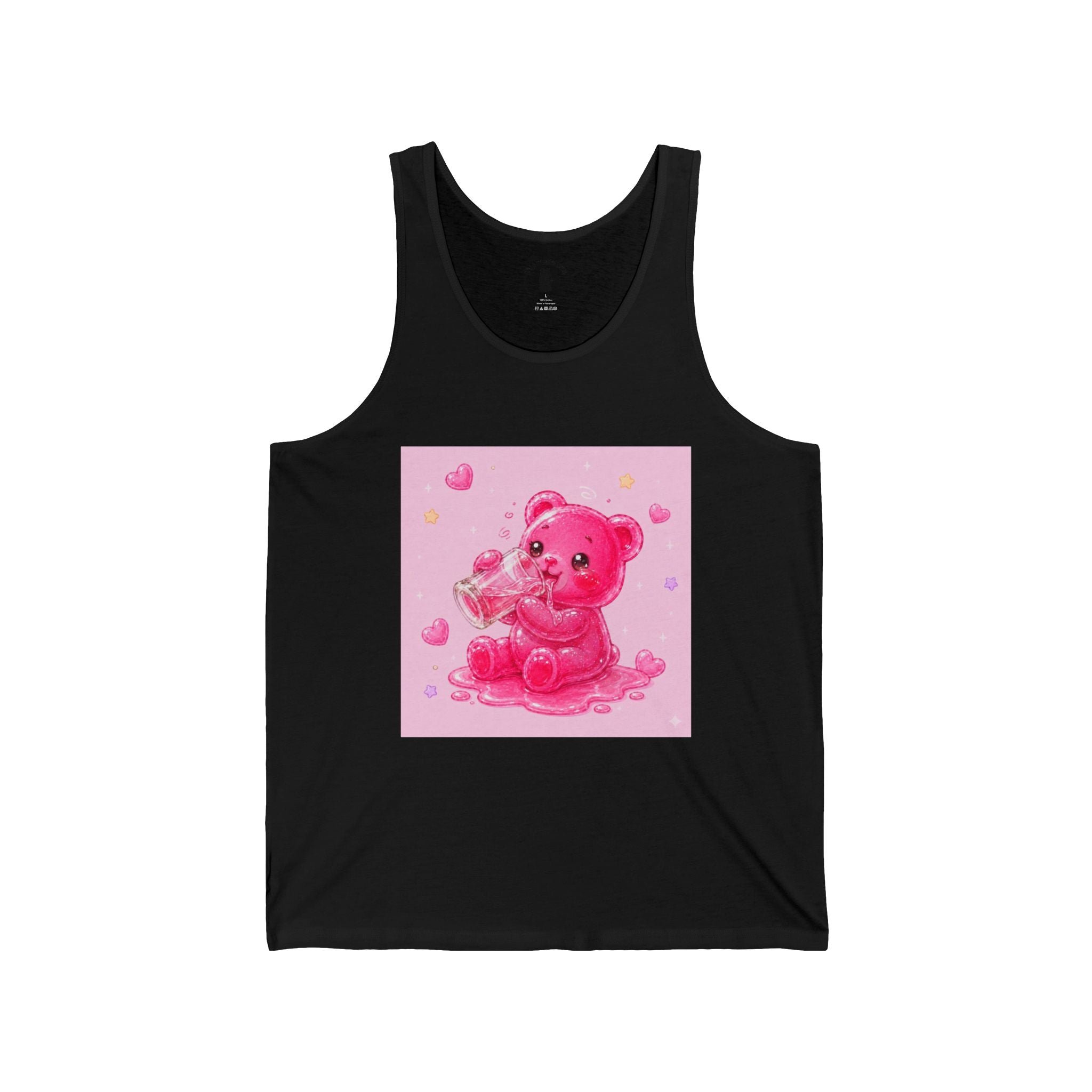 Special Sugar Shock Shot! Pink Boozy, Gooey Gummy Bear — Kawaii Graphic Tank top