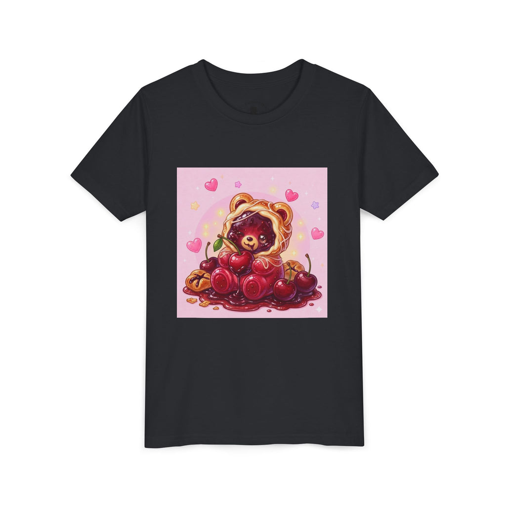 Cherry Danish Gooey Gummy Bear Graphic Youth T-Shirt