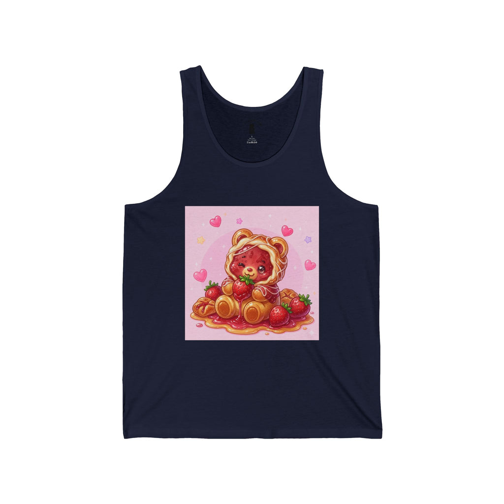 Strawberry Danish Special, Puff PJ Gooey Gummy Bear — Kawaii Graphic Tank Top
