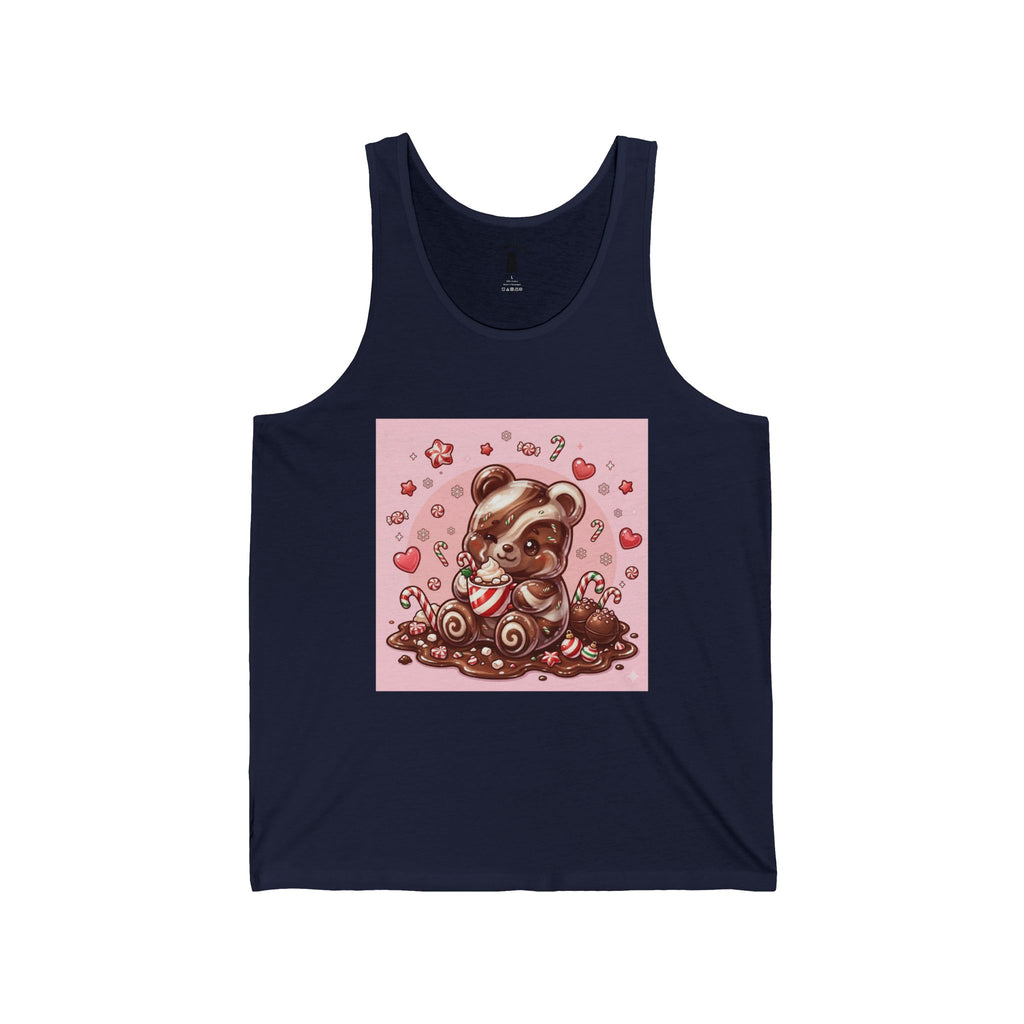 Peppermint Hot Chocolate, Gooey Gummy Bear- Kawaii Graphic Tank Top