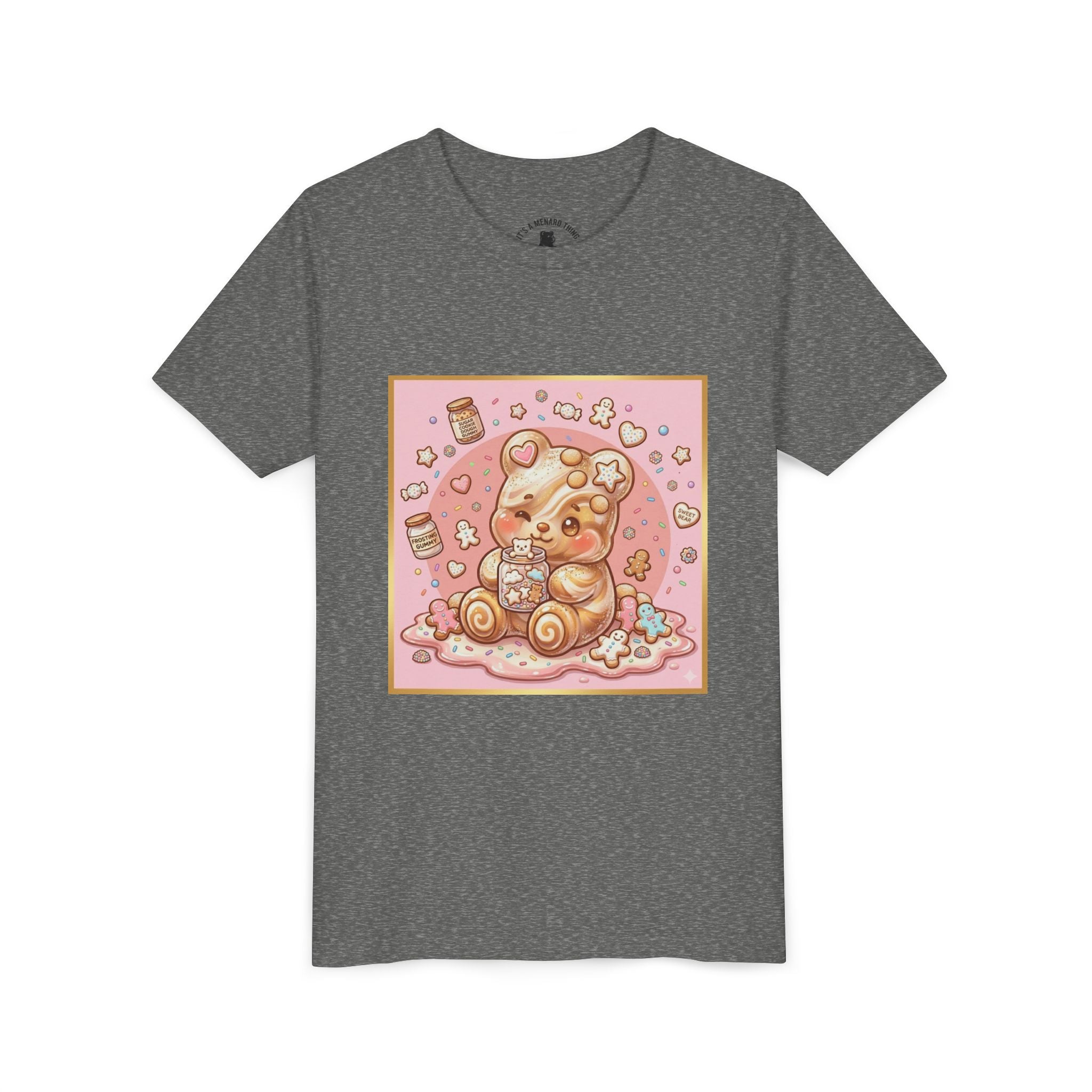 Sugar Frosted Holiday Cookie Gooey Gummy Bear Youth T-Shirt