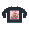 Rainbow Stripe Oozy Bear Gummy Special- Kids Graphic Long Sleeve Shirt