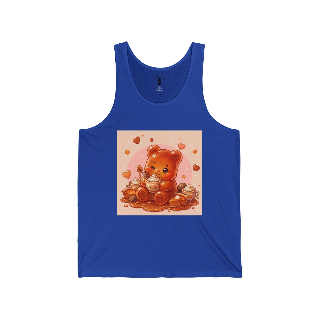 Pumpkin Pie &  Spiced Latte, Orange Gooey Gummy Bear — Kawaii Graphic Tank Top