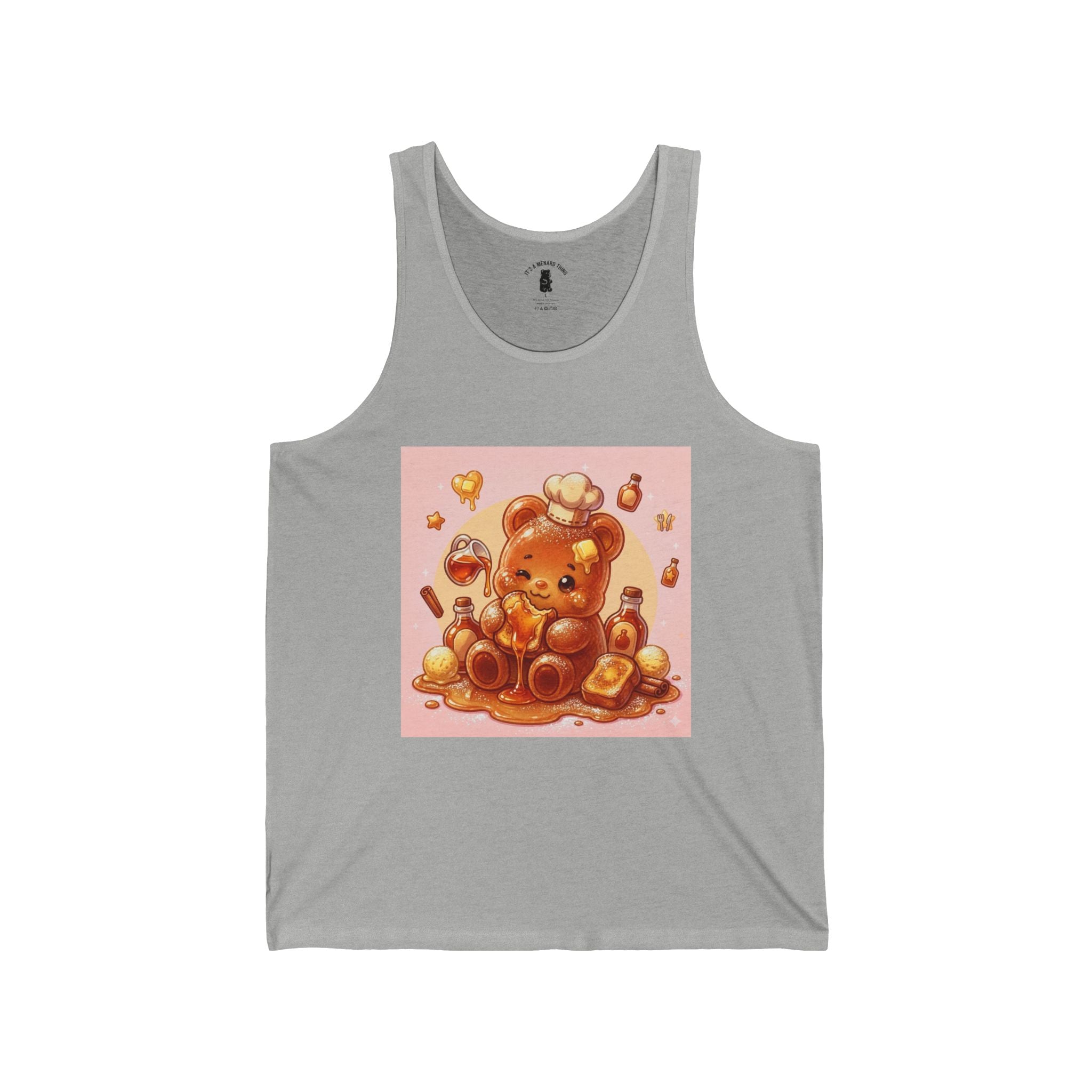 French Toast & Maple Syrup, Toasted Gooey Gummy Bear— Kawaii Graphic Tank Top