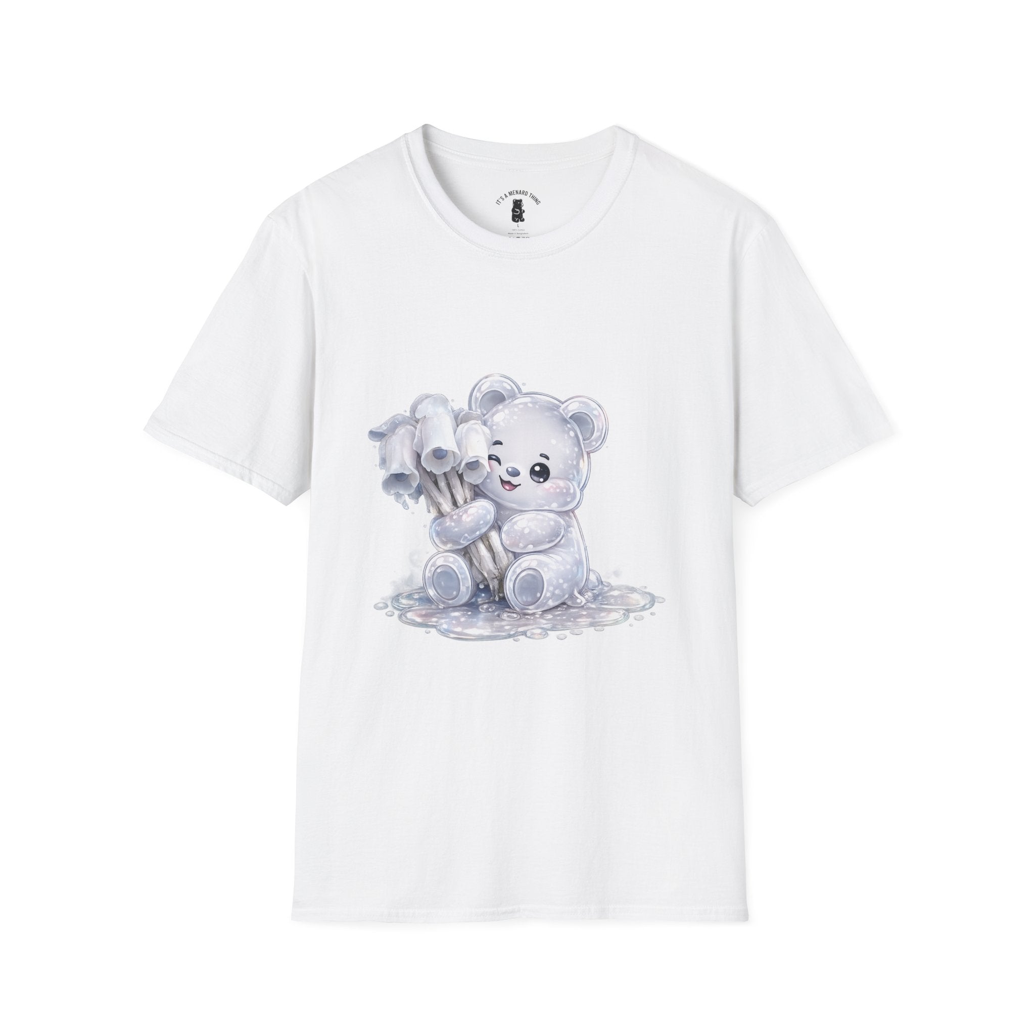 Special Ghost Pipe Mushroom Cluster, White Oozy Bear Gummy Friend- Graphic Shirt