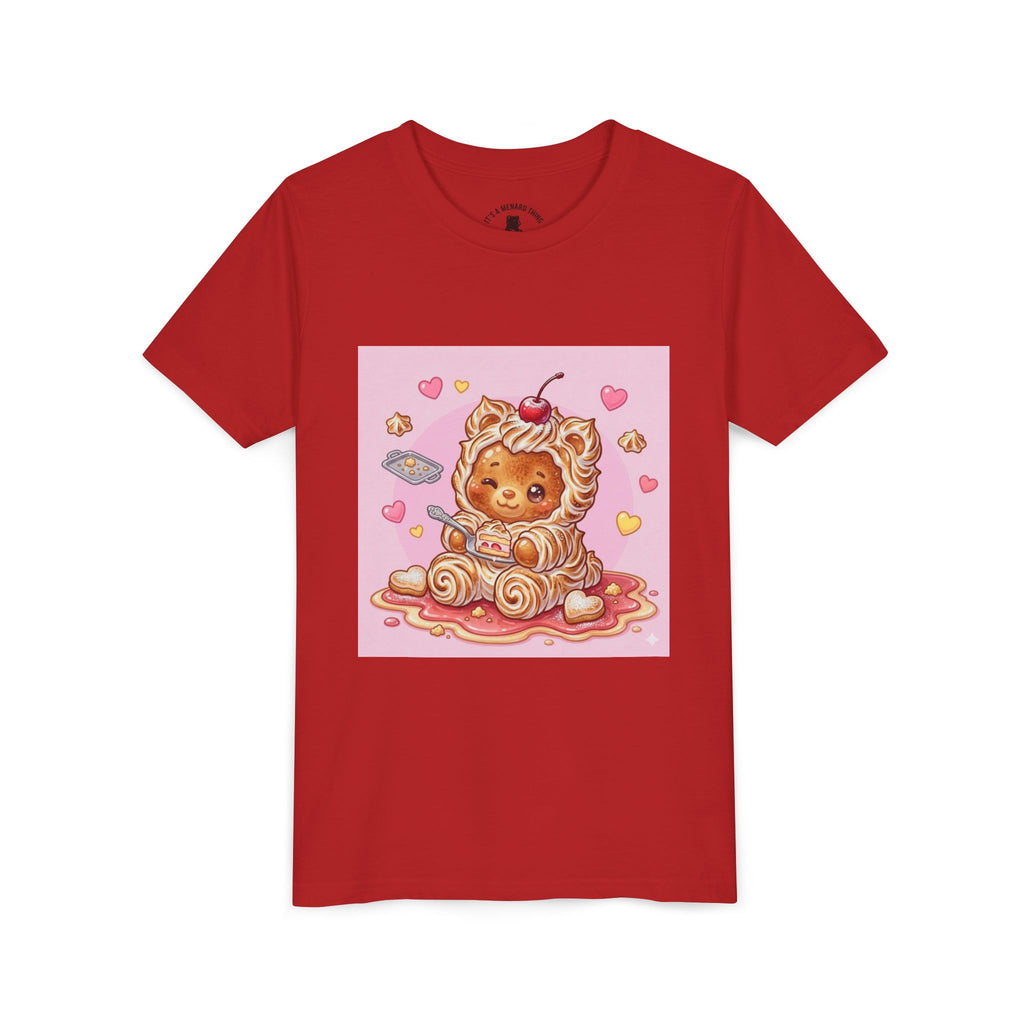 Kawaii Baked Alaska Dessert Gooey Gummy Bear- Kids Tee