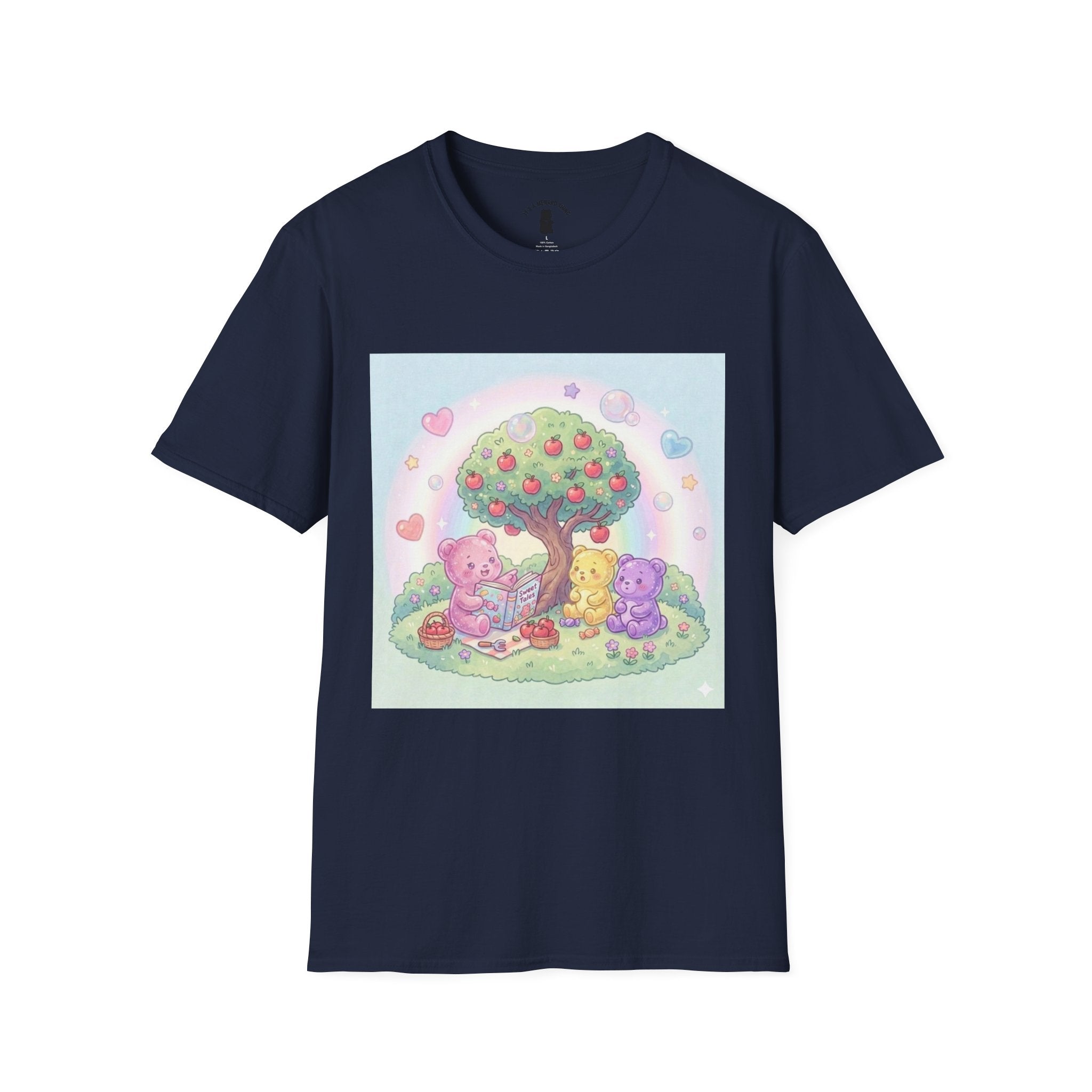 Story time with Friends, Gooey Gummy Bears— Kawaii Graphic T-Shirt