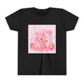Kids' Pink Strawberry Milk Gooey Gummy Bear— Cute Youth Short Sleeve Shirt