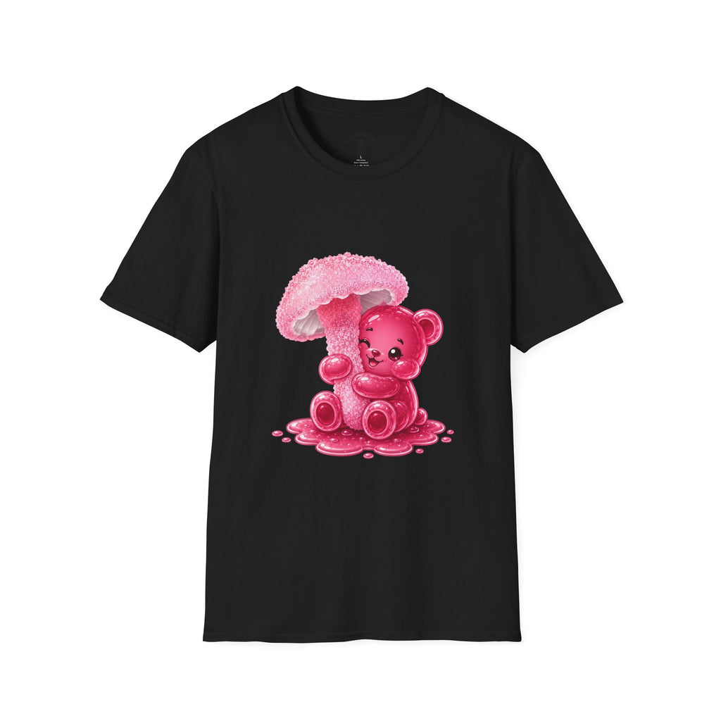 Rare Pink Mushroom Umbrella, Oozy Bear Gummy Friend- Graphic Shirt