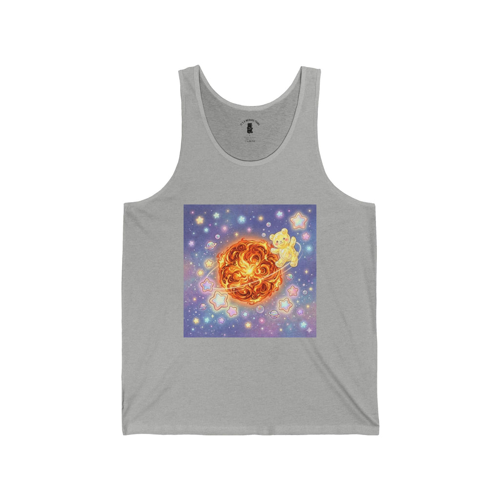 Shimmery Toasty Sun, Yellow Crystal Gooey Gummy Bear— Cute Celestial Summer Tee