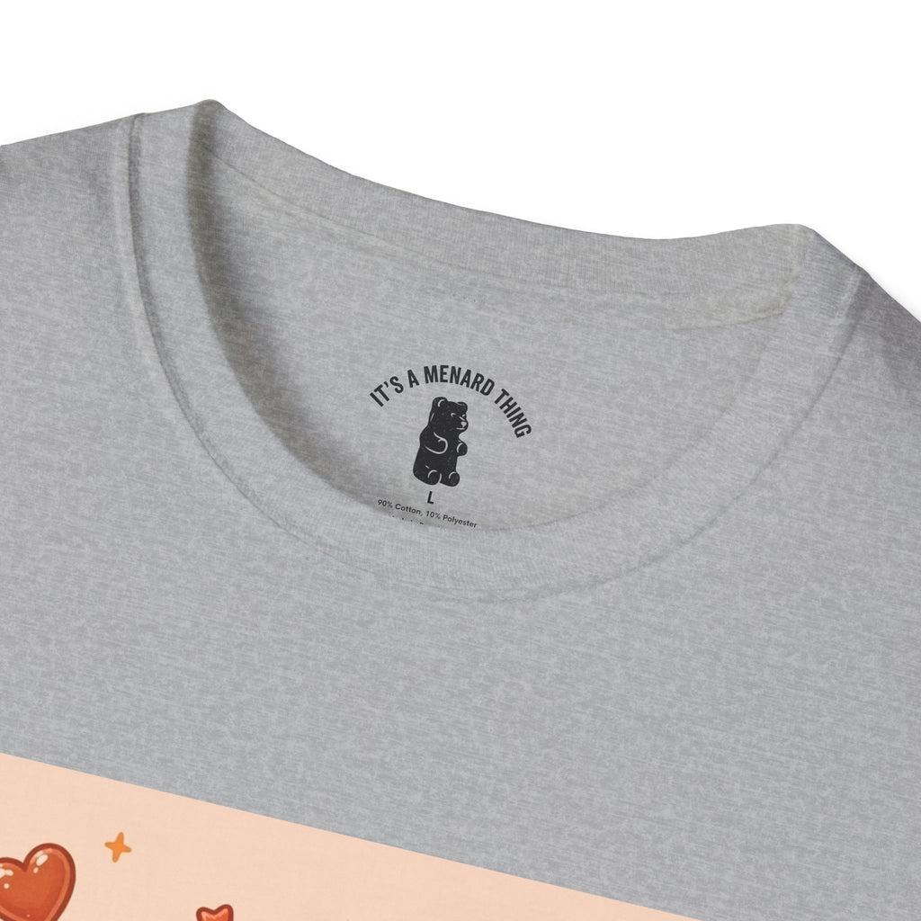 Pumpkin Spice Latte Time, With Pie and Love Gooey Gummy Bear — Kawaii Graphic Tee