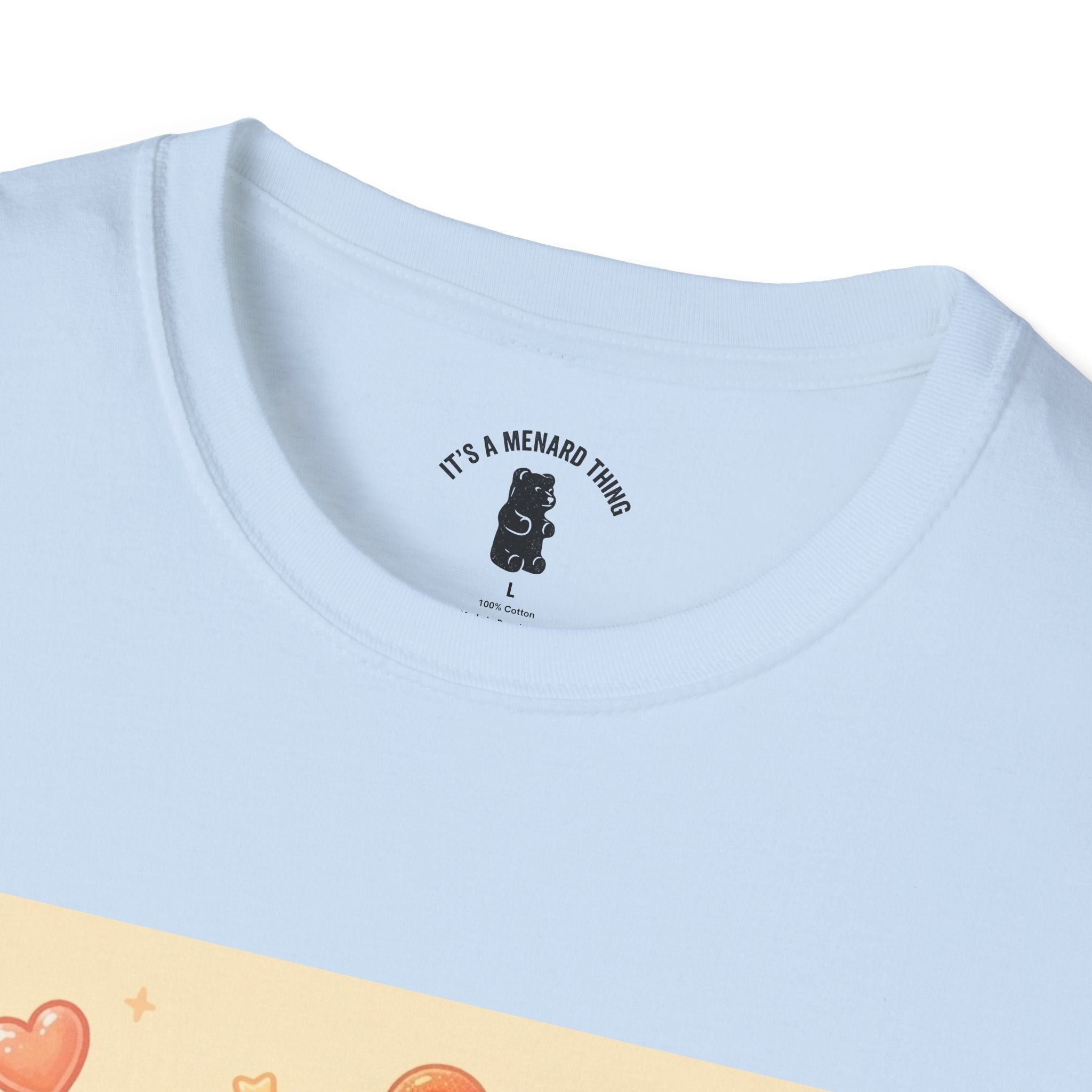 Peach Ring Gooey Gummy Bear- Cute Graphic T-Shirt
