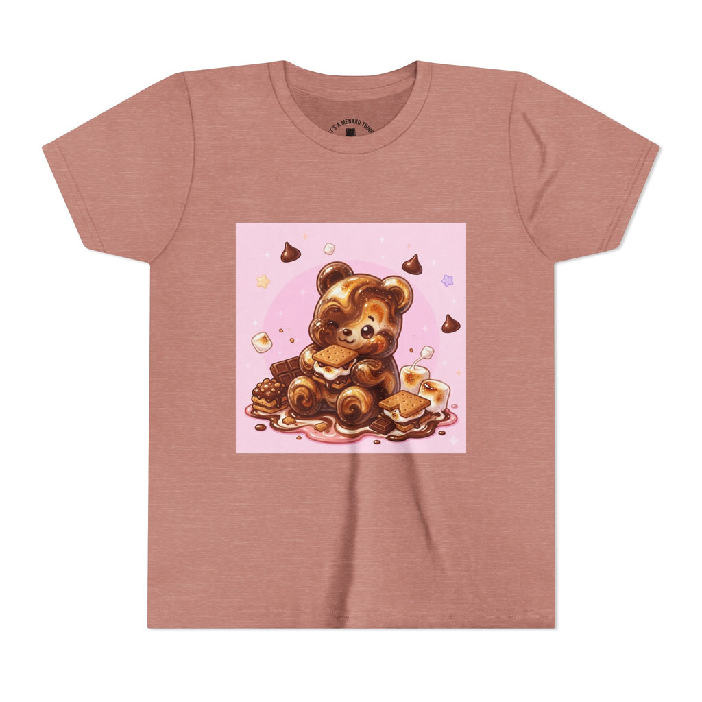 Chocolate, Marshmello S'more Gooey Fudge Gummy Bear Dessert Graphic Tee