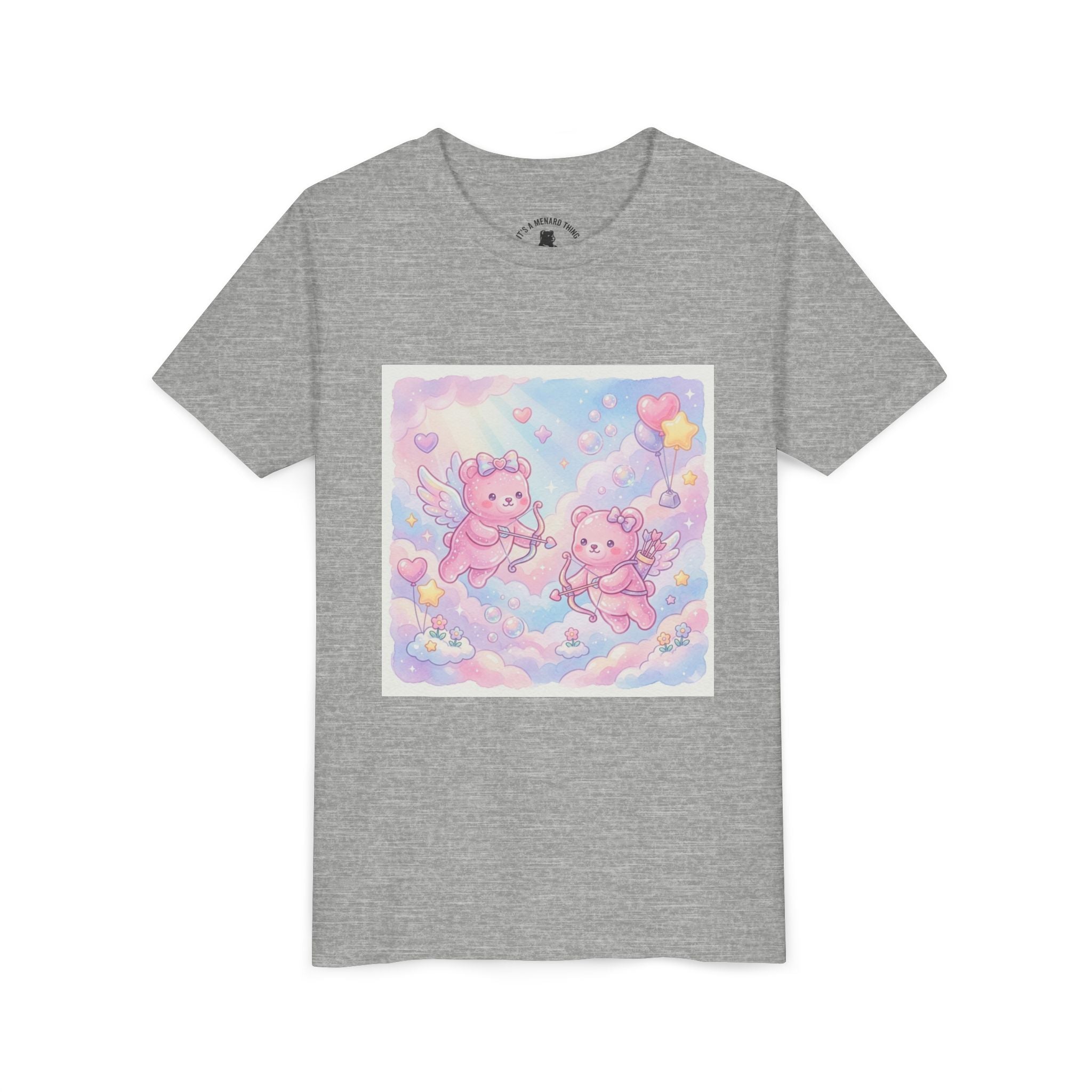 Cherub Angels Gooey Gummy Bear Friends- Hearts Pastel Cloud Graphic