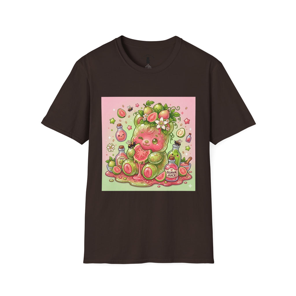 Sweet little Guava, Exotic Fruit Gooey Gummy Bear — Kawaii Graphic T-Shirt