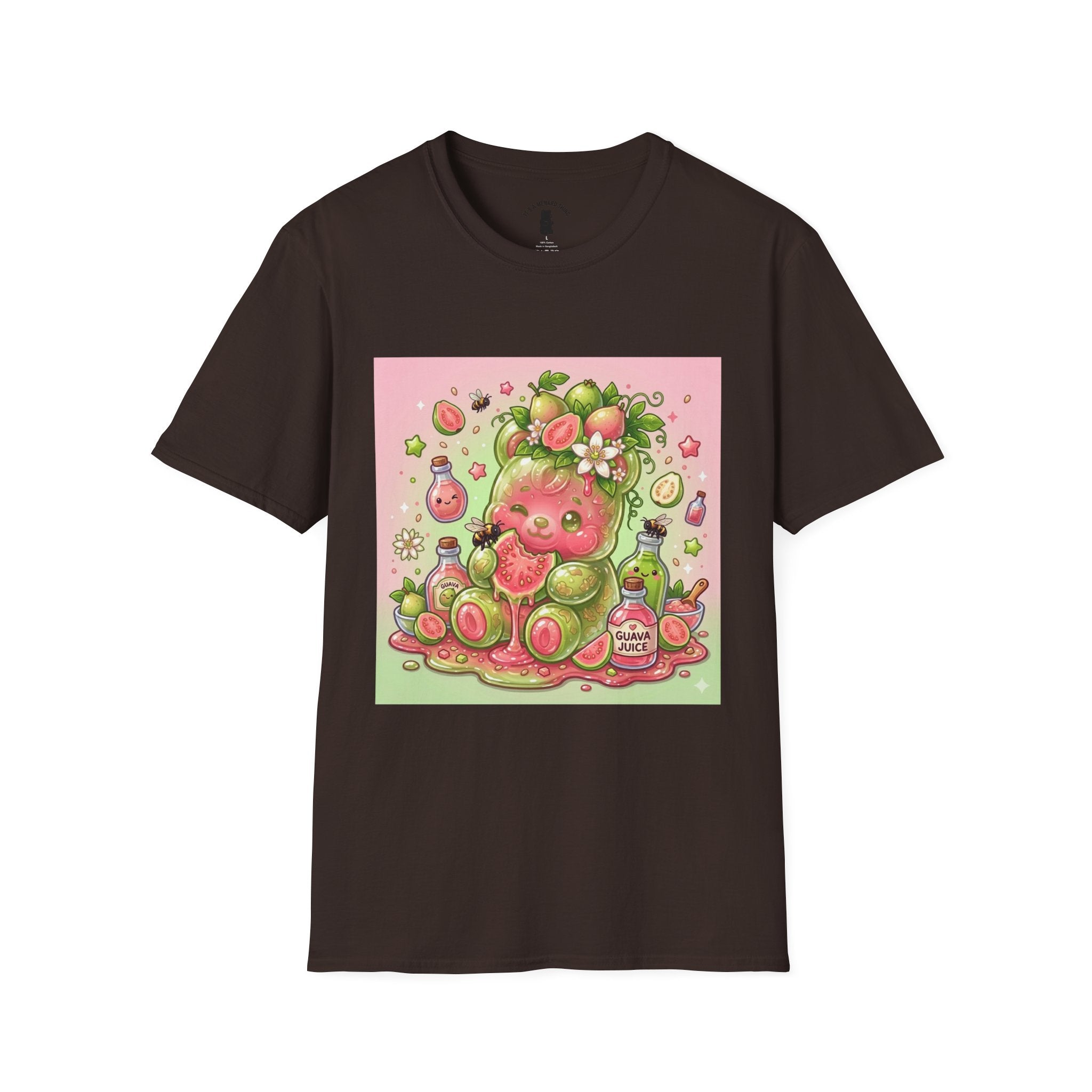 Sweet little Guava, Exotic Fruit Gooey Gummy Bear — Kawaii Graphic T-Shirt
