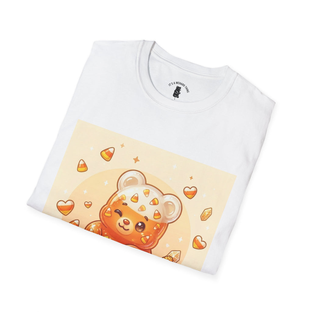 Cute Candy Corn Gooey Gummy Bear — Kawaii Graphic T-Shirt