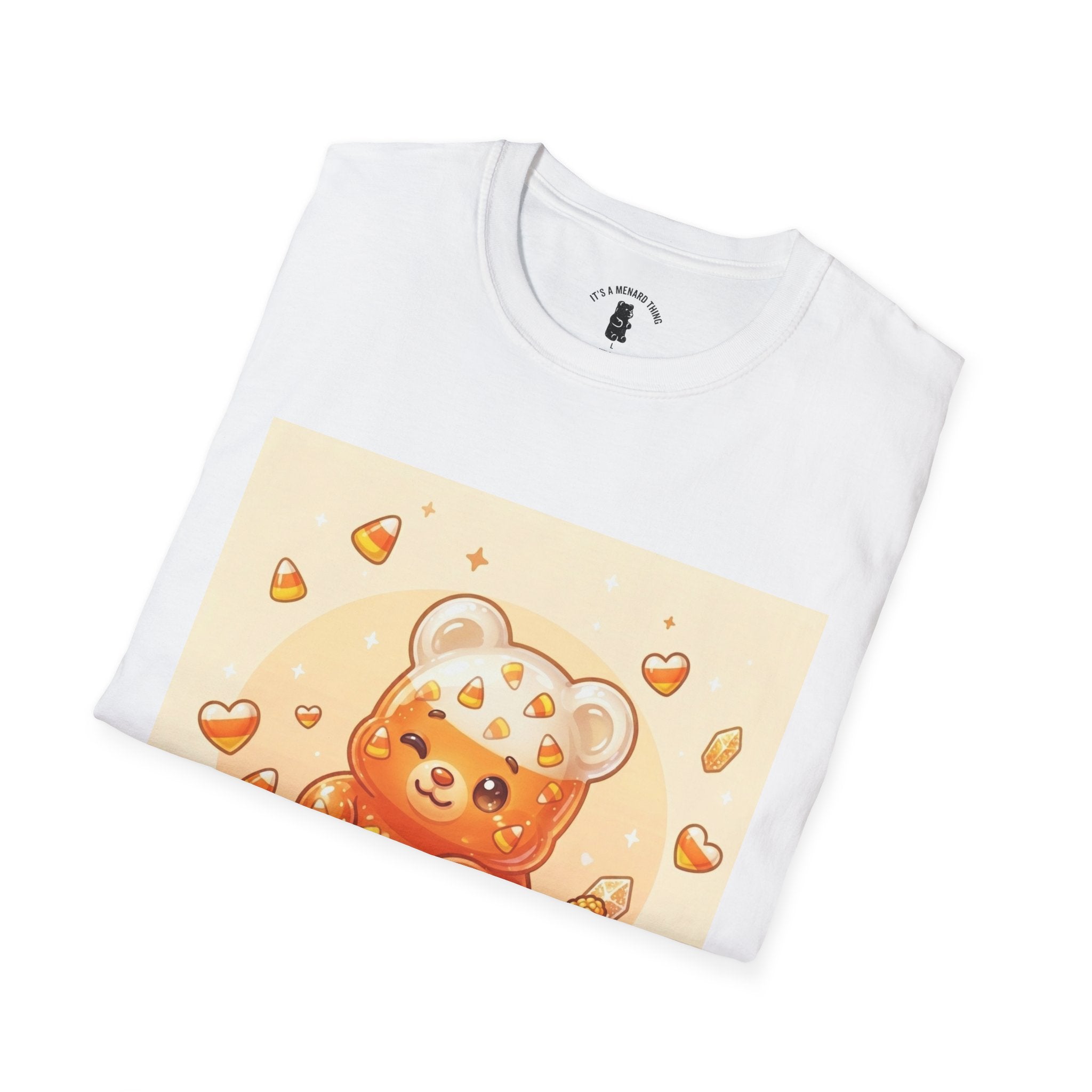 Cute Candy Corn Gooey Gummy Bear — Kawaii Graphic T-Shirt