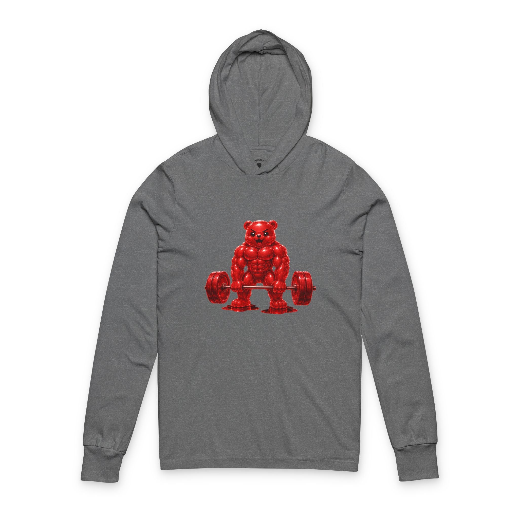 Weightlifting, Crimson Oozy Buff Bear Gummy Gym Special Addition- Adult Graphic Sweatshirt