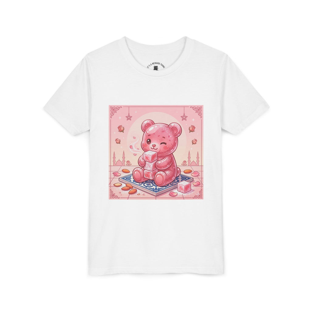 Turkish Delight Rose Water Gooey Gummy Bear- Illustration Youth T-Shirt