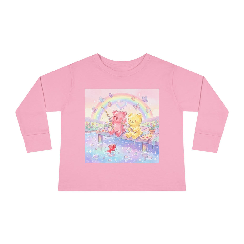 Going Fishing, Oozy Bear Duo Friends- Graphic Long Sleeve Shirt