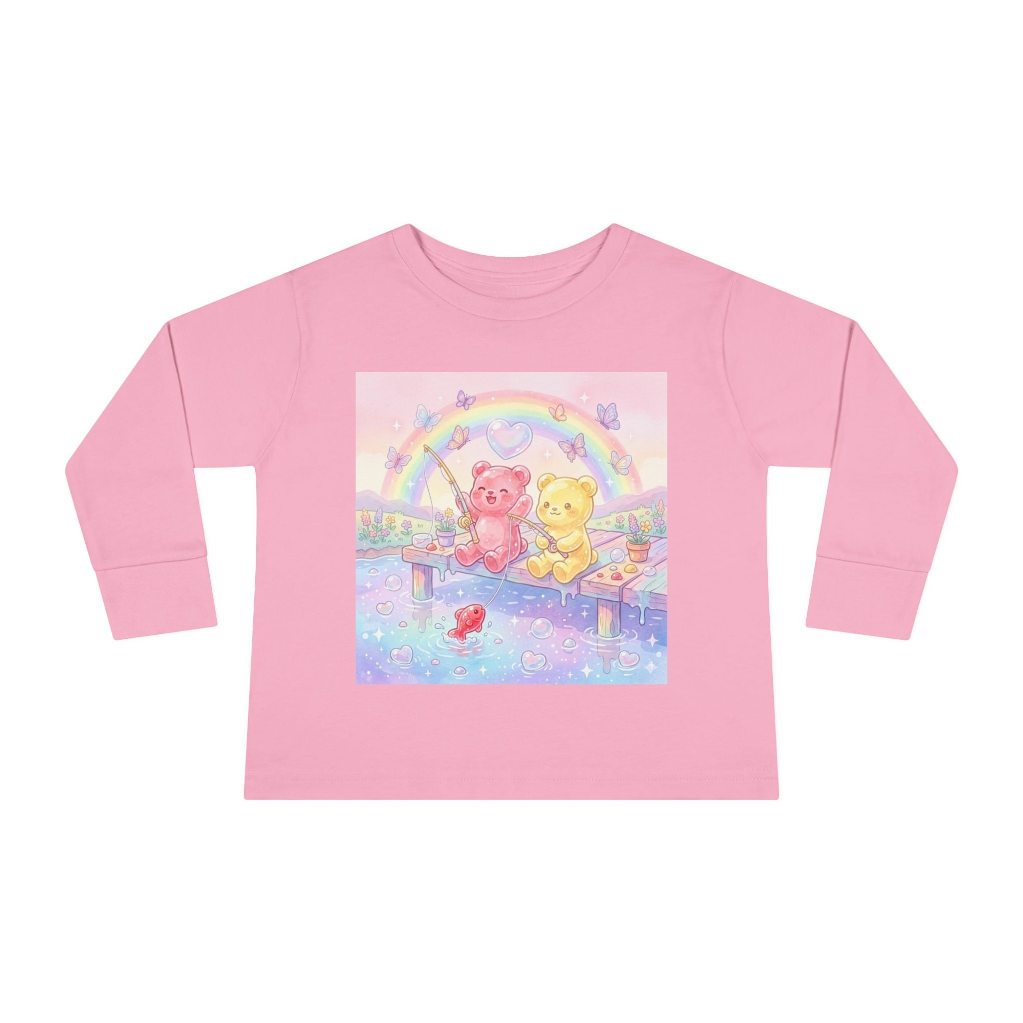 Going Fishing, Oozy Bear Duo Friends- Graphic Long Sleeve Shirt