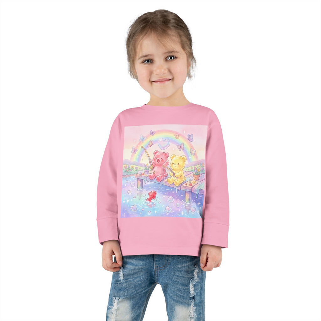 Going Fishing, Oozy Bear Duo Friends- Graphic Long Sleeve Shirt