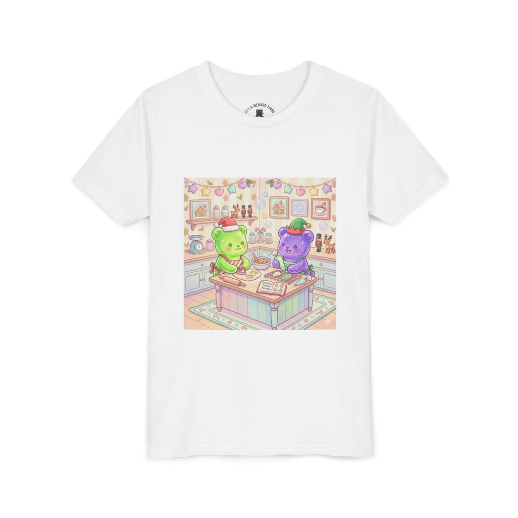 Gooey Gummies making Holiday Cookies T‑Shirt — Cute Pastel Kitchen Baking Design