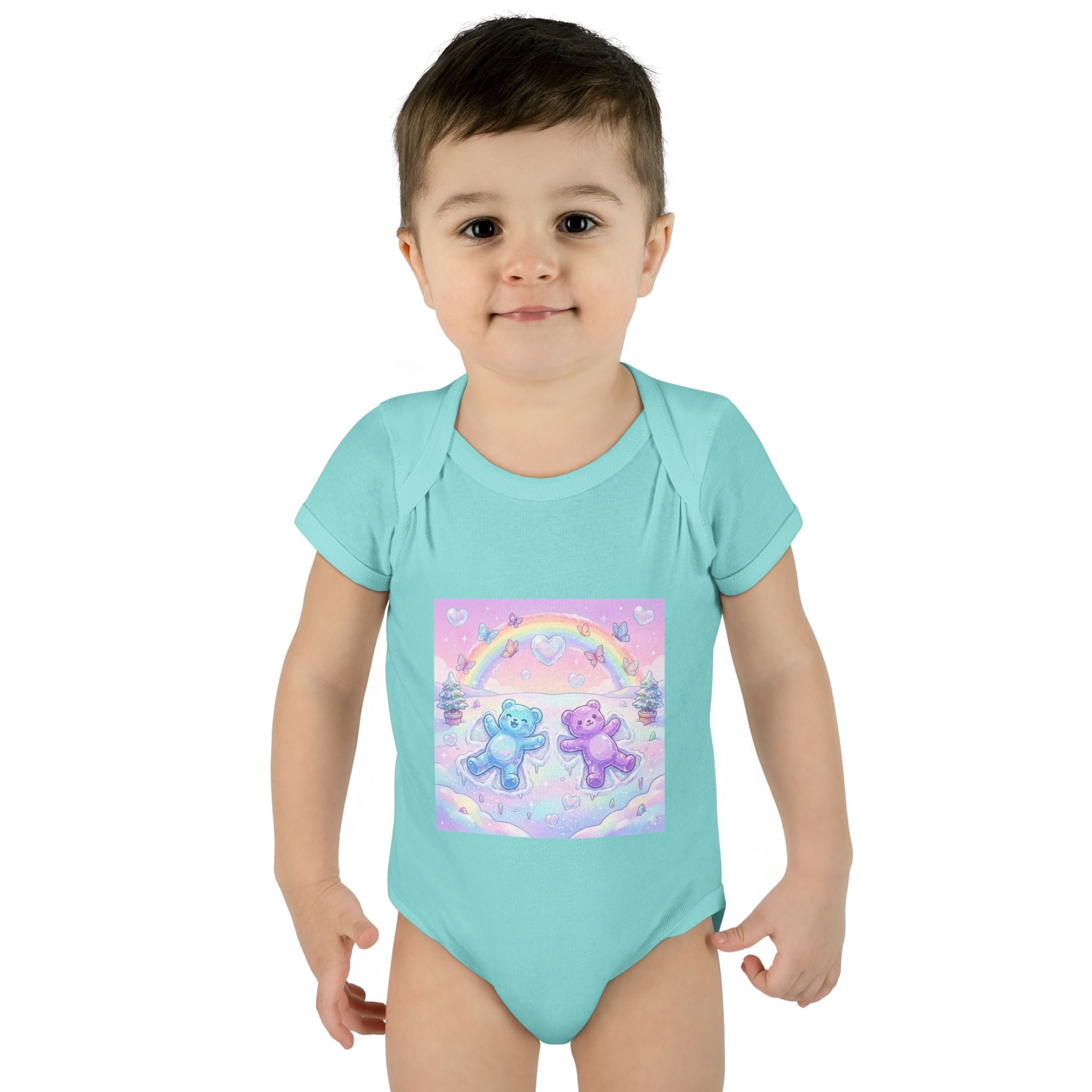 Twin Snow Angel Gooey Gummy Bears Infant Bodysuit — Cute Baby Onesie
