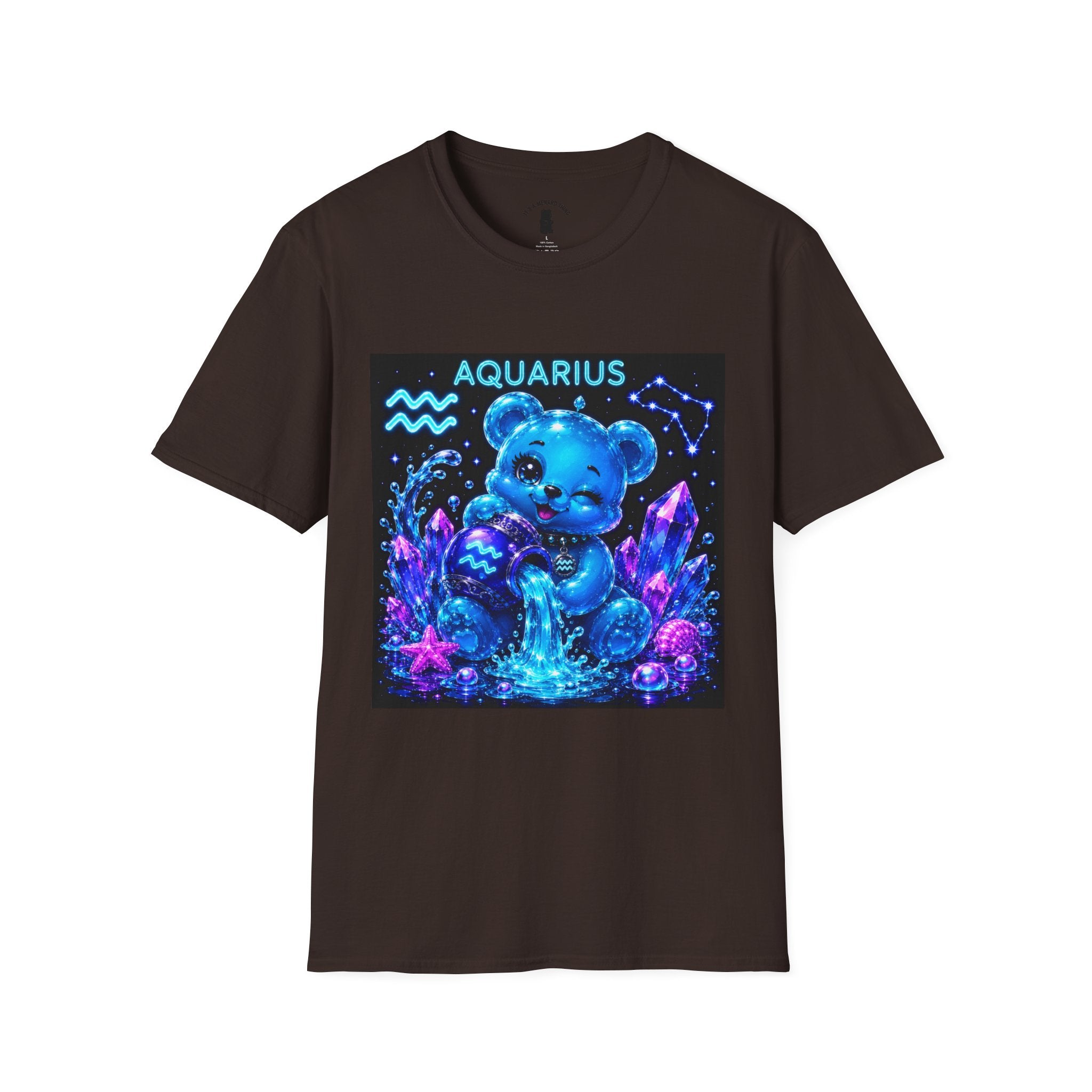 Aquarius Zodiac Astrology Oozy Bear Friend Special Addition- Graphic Shirt