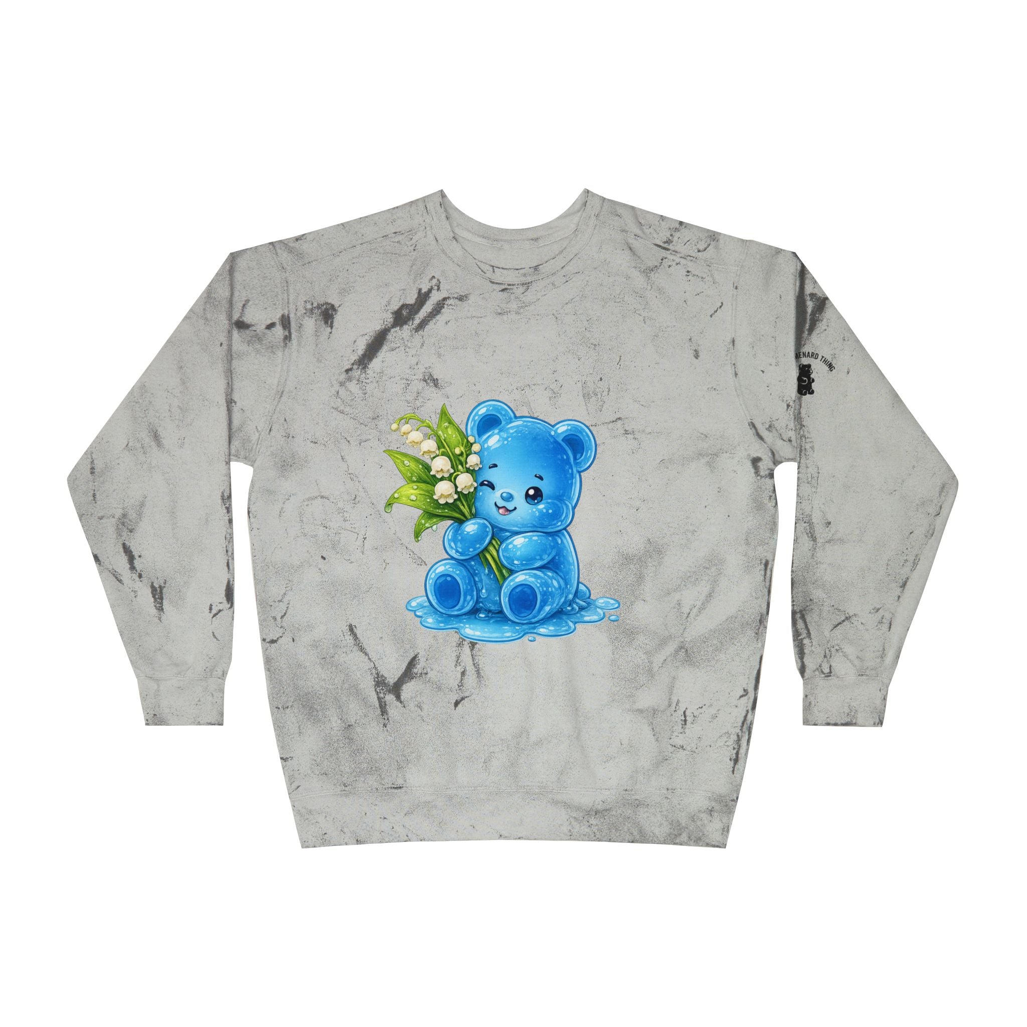Lily-of-the-Valley Special, Blue Gooey Gummy Bear- Kawaii Graphic Tye-Dye