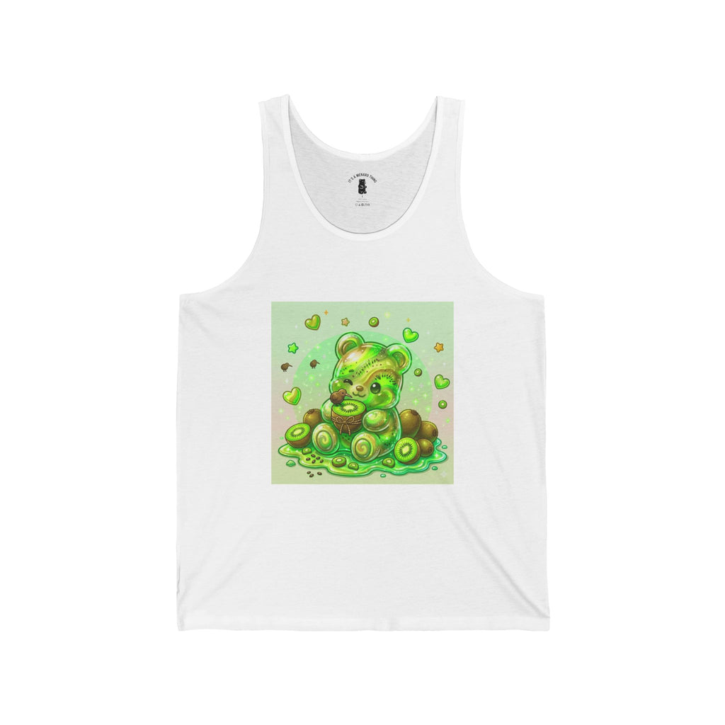 Ripe Juicey Kiwi, Green Gooey Gummy Bear — Kawaii Graphic Tank