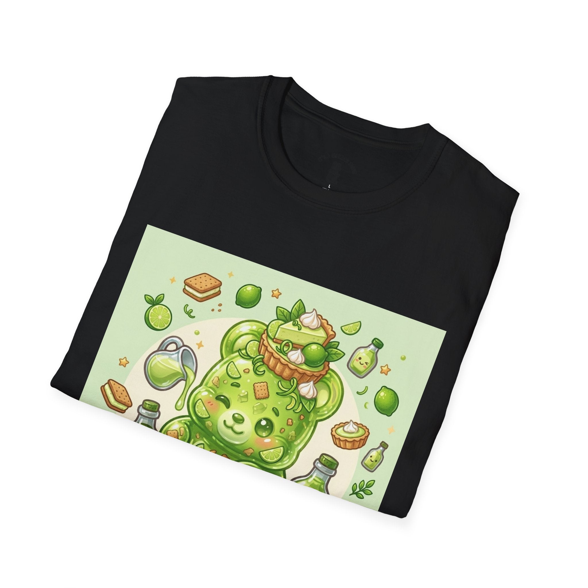 Keylime cream Pie, Exotic Gooey Gummy Bear — Kawaii Illustration T-Shirt