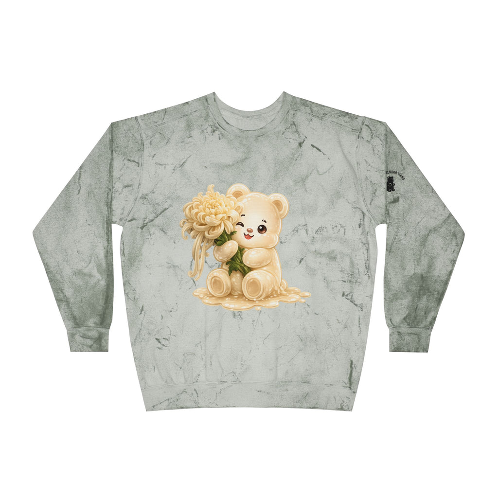 Cream Dream Chrysanthemum Blood, White Oozy Bear Gummies- Graphic Tie-Dye