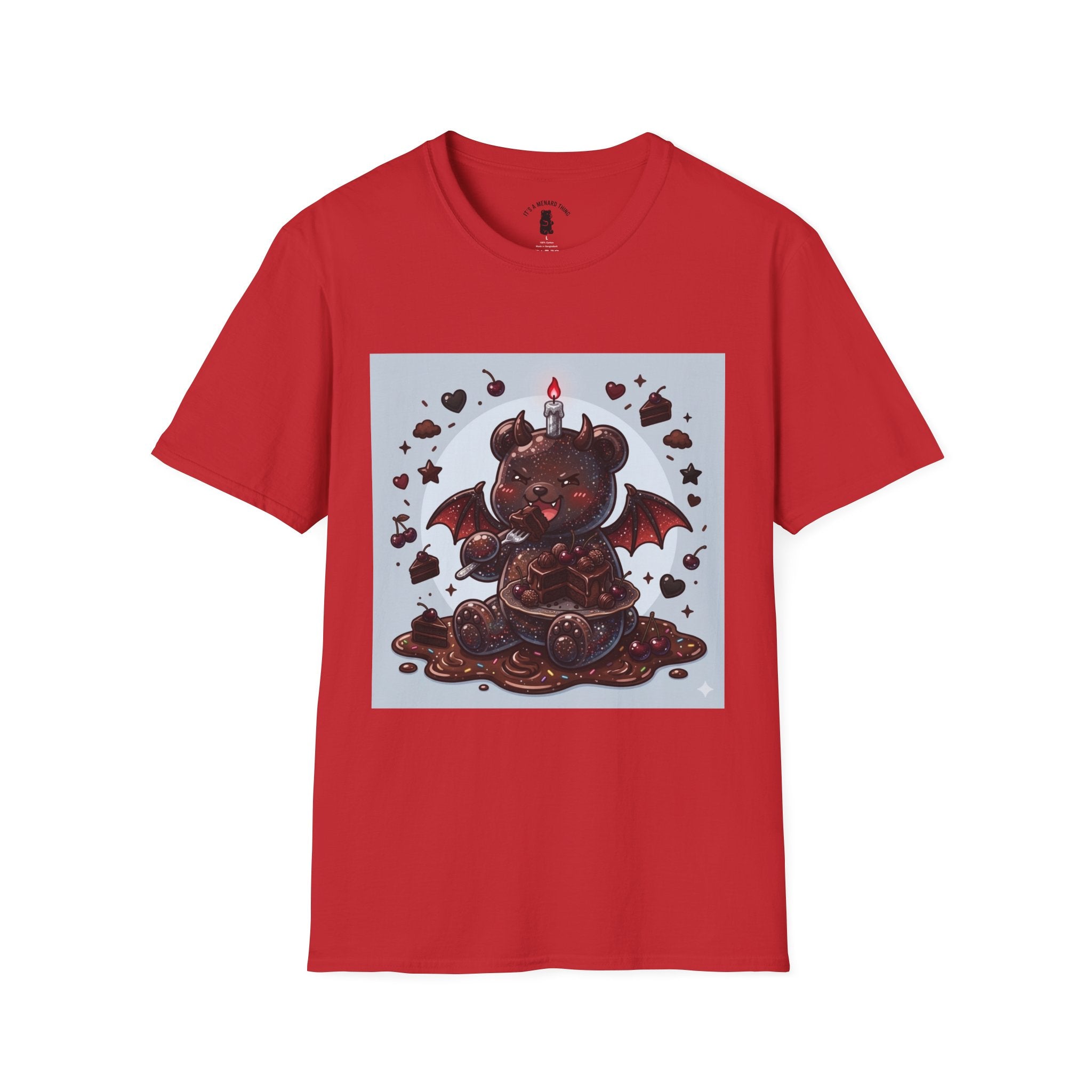 Devils food Cake Demon, Gooey Fudge Gummy Bear — Kawaii Graphic Tee