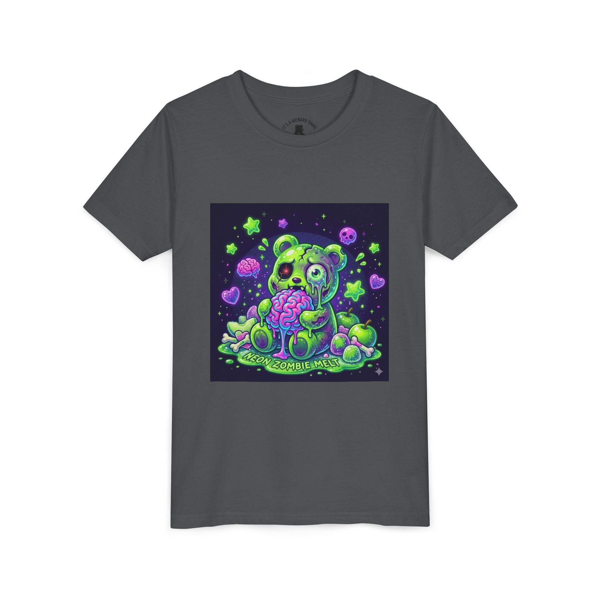 Neon Zombie Gooey Gummy Bear Graphic Tee