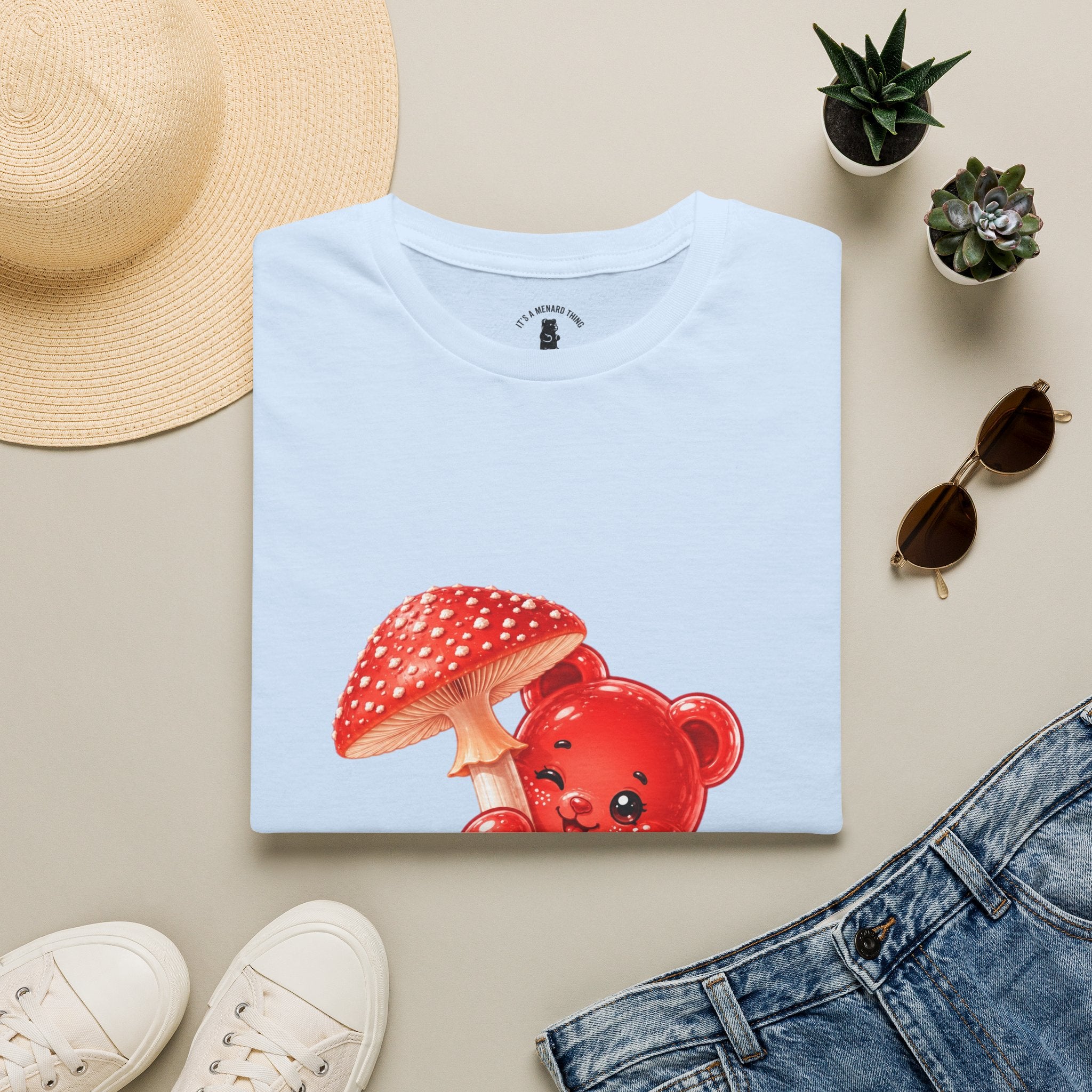 The Fly Agaric Fungi Special, Red Oozy Bear Gummy Friend- Graphic Shirt