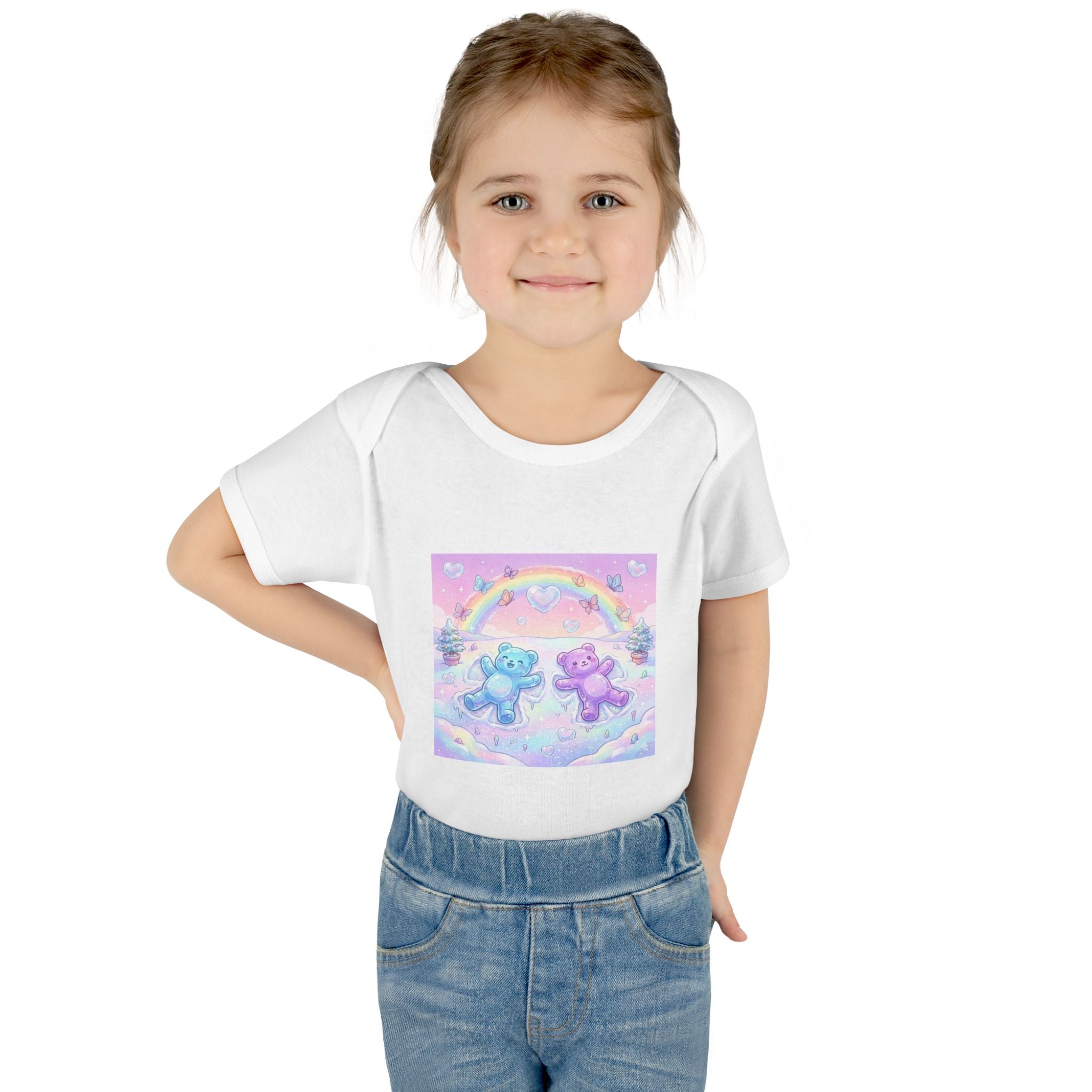 Twin Snow Angel Gooey Gummy Bears Infant Bodysuit — Cute Baby Onesie