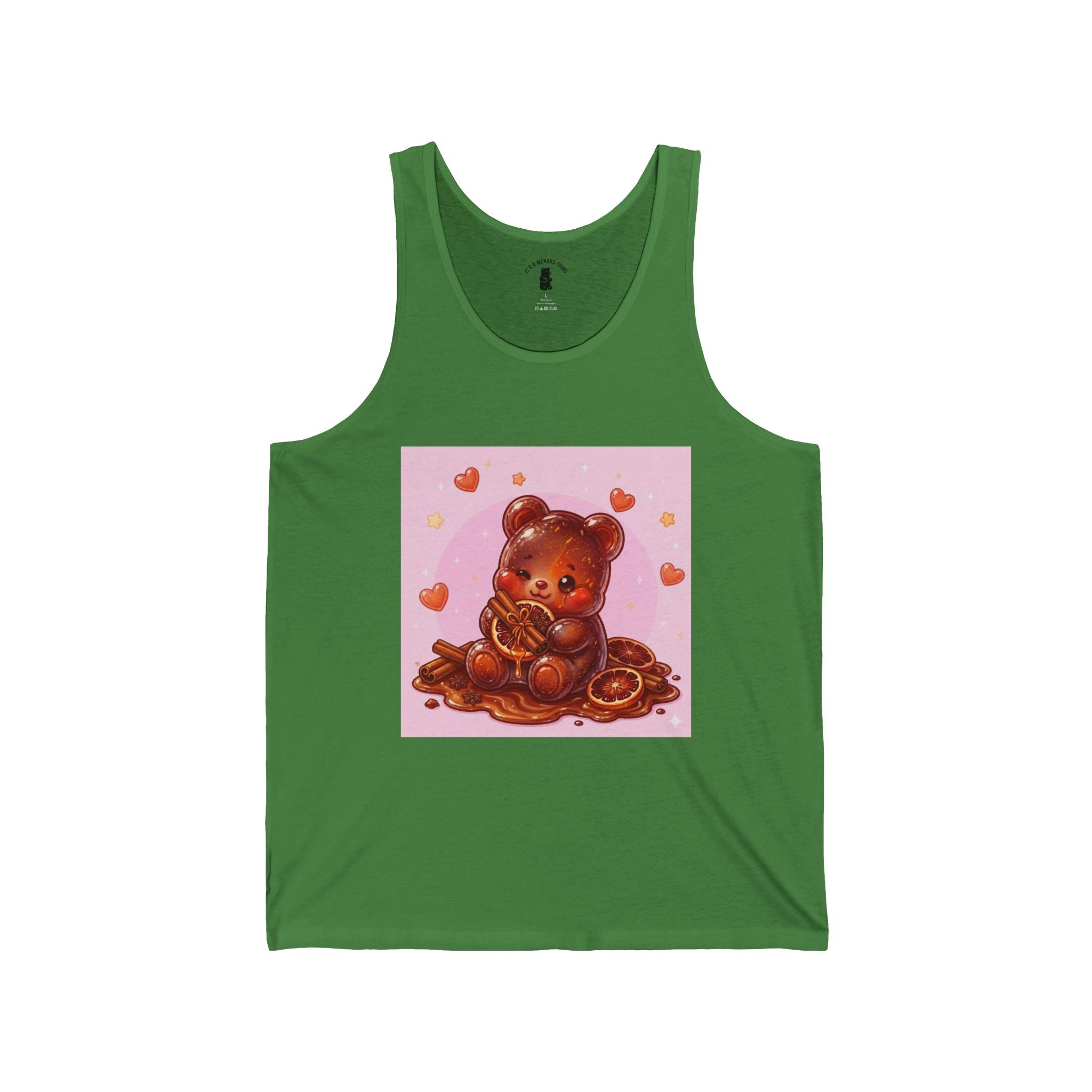 Blood Orange Cinnamon, Citrus Gooey Gummy Bear — Cute Illustration Tank Top