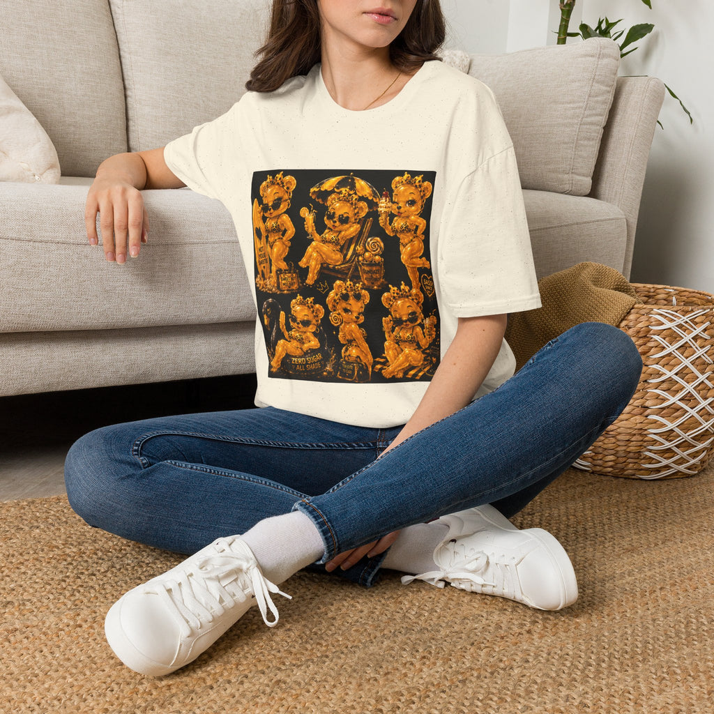 Vintage Style Oozy Bear Beach Babe Pin Up- Adult Graphic Shirt (18+)