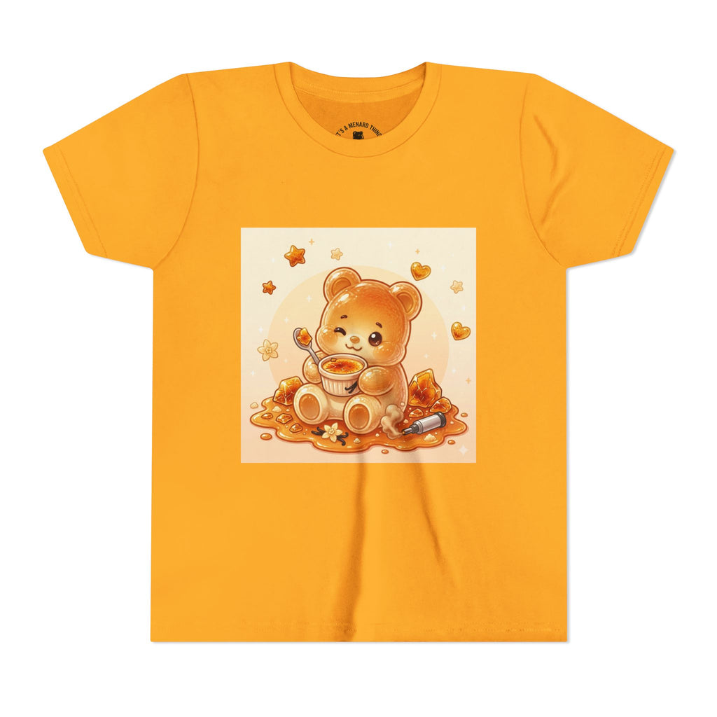 Cream Brulé Crunch Gooey Gummy Bear Graphic Youth Shirt