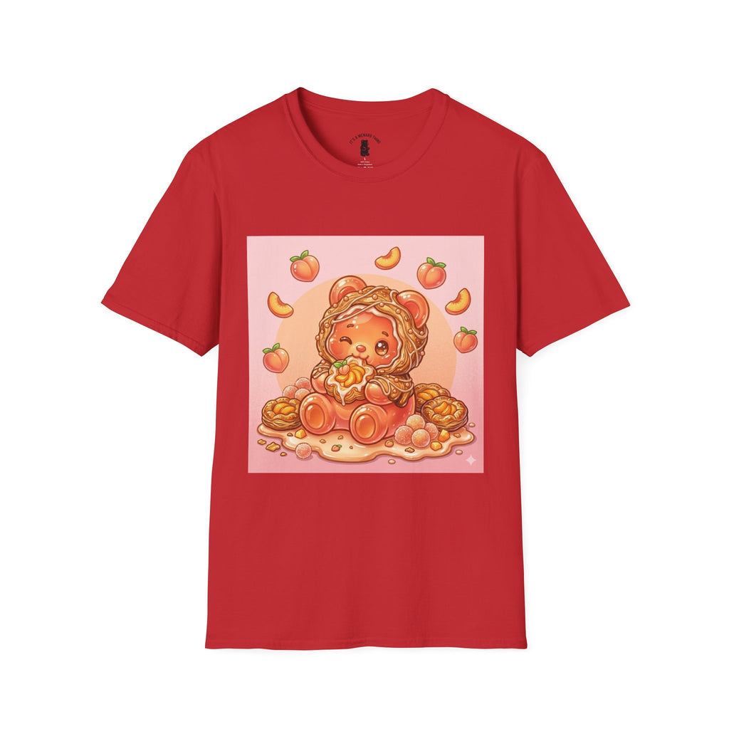 Peach Danish snack Gooey Gummy Bear — Cute Graphic T-Shirt