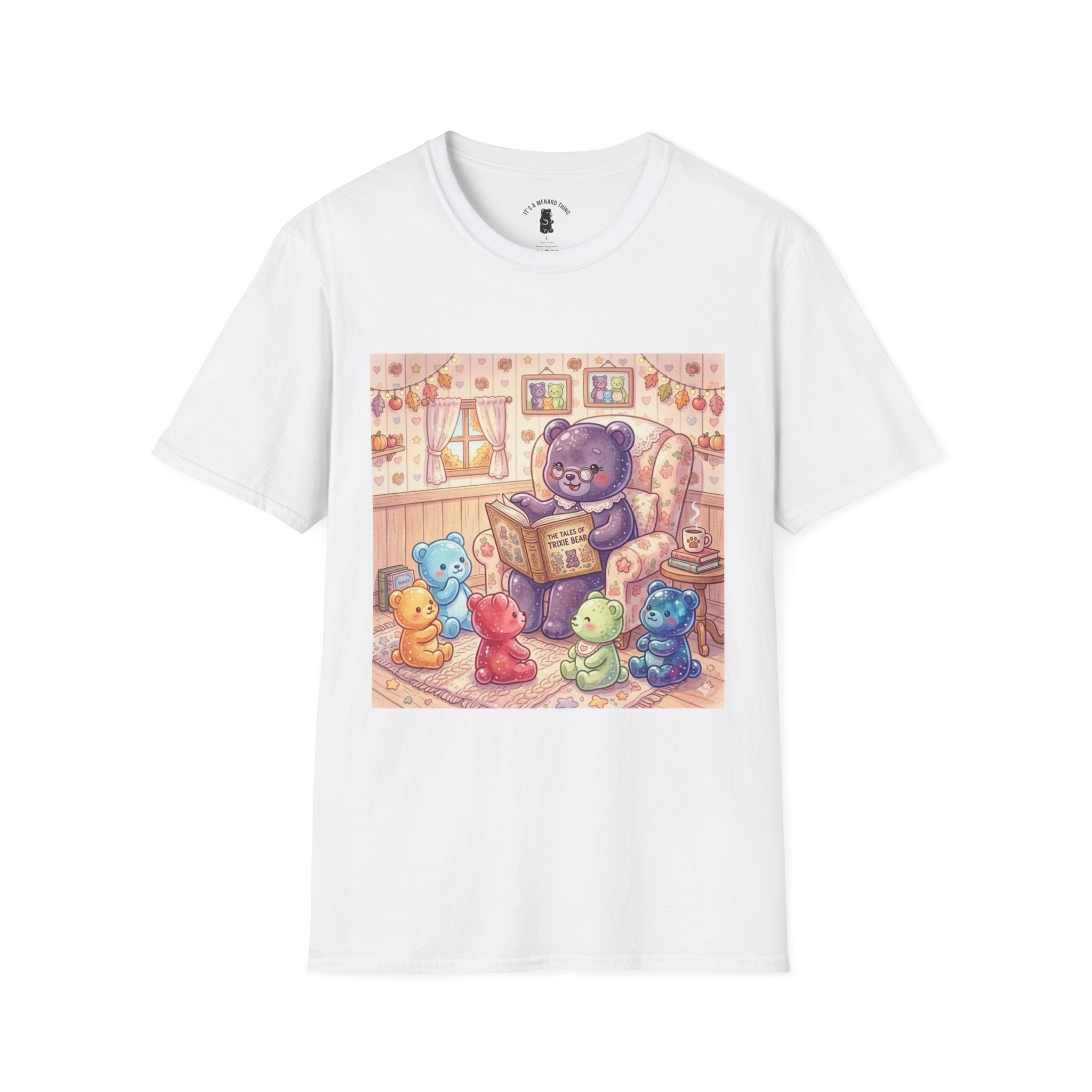 Nana Gummy Story Time, Gooey Gummy Friends- Kawaii Graphic T-Shirt