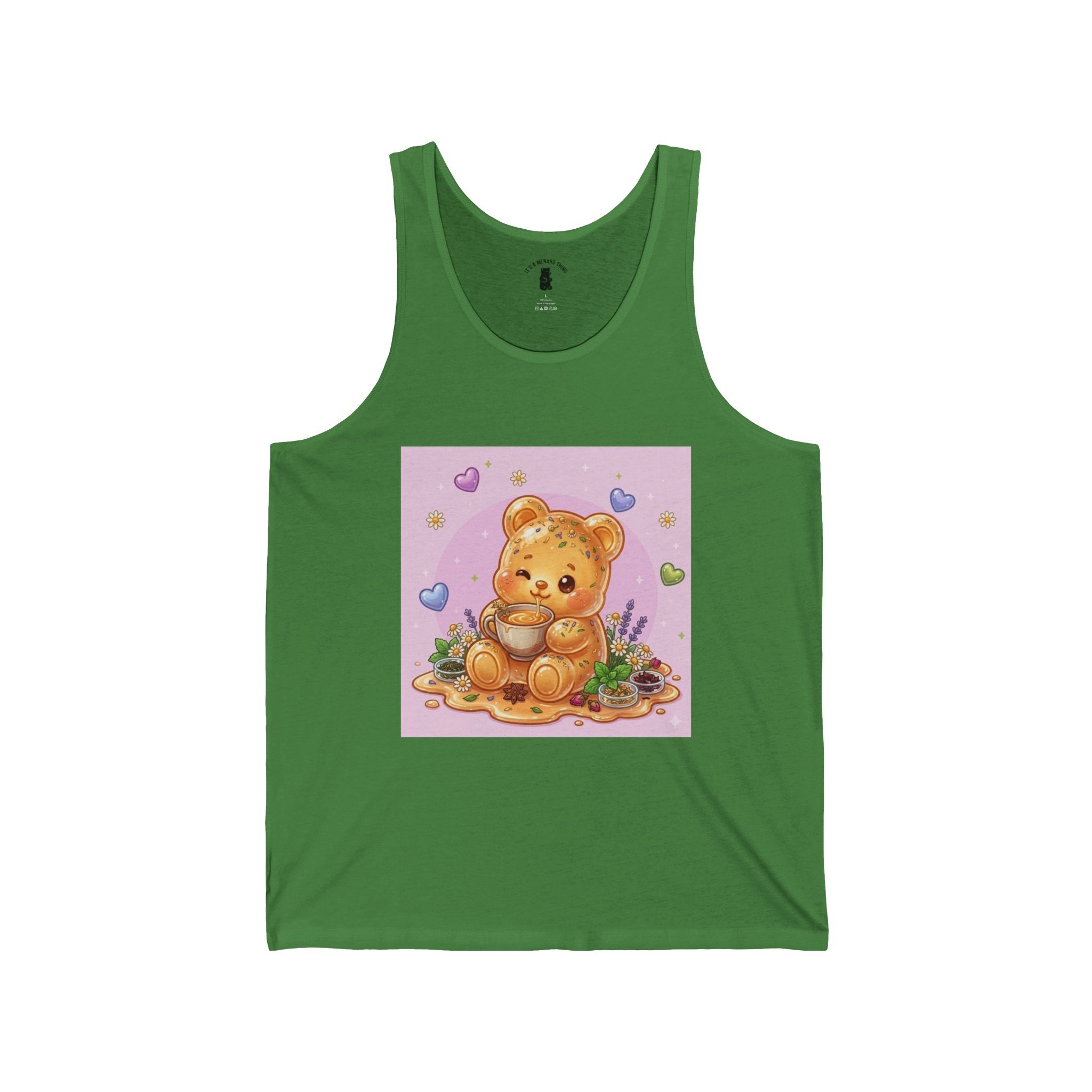 Sweet Herbal Tea, Gooey Gummy Friend — Kawaii Graphic Tank