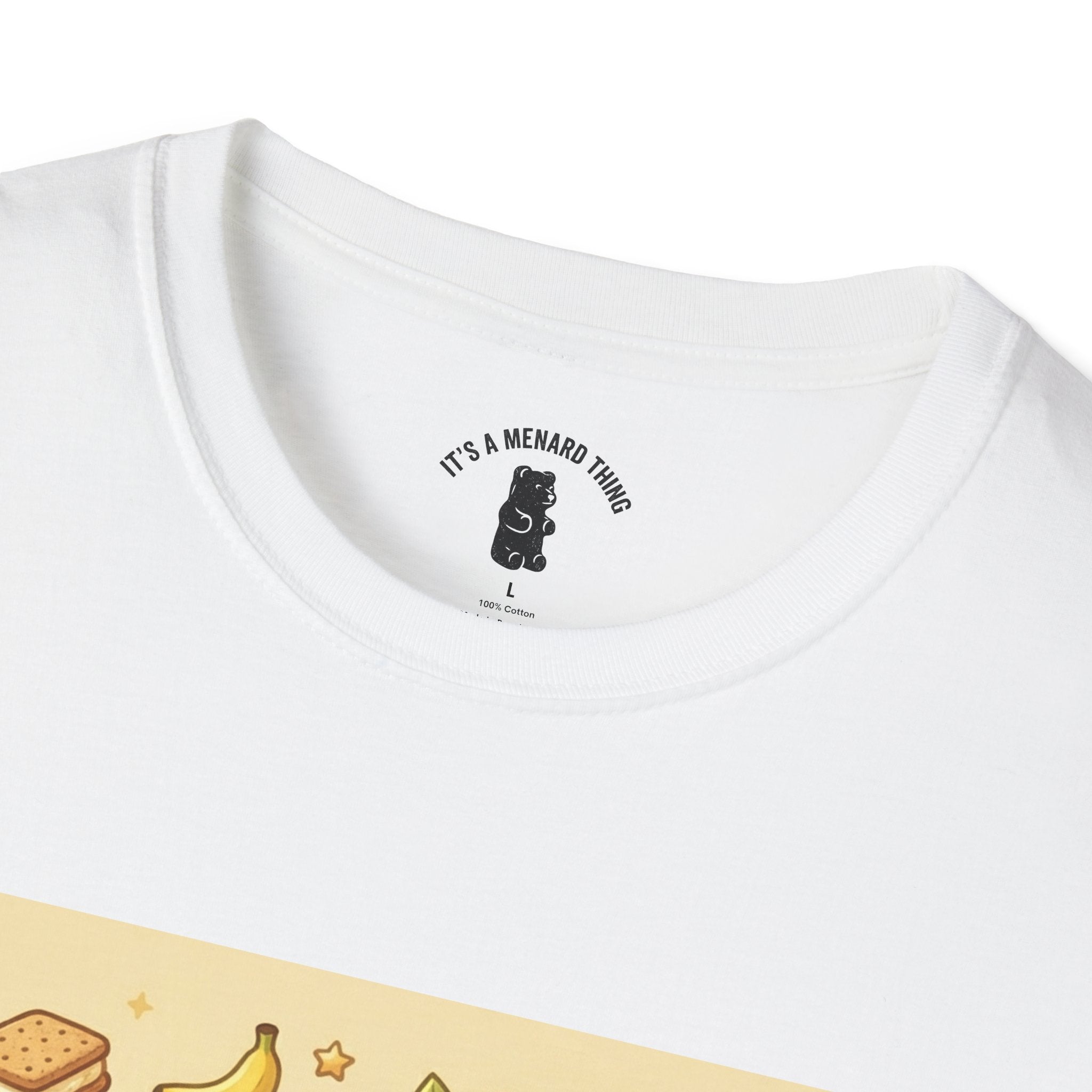 Banana Cream Pudding & Vanilla Cookies, Gooey Gummy Bear — Cute Cartoon T-Shirt