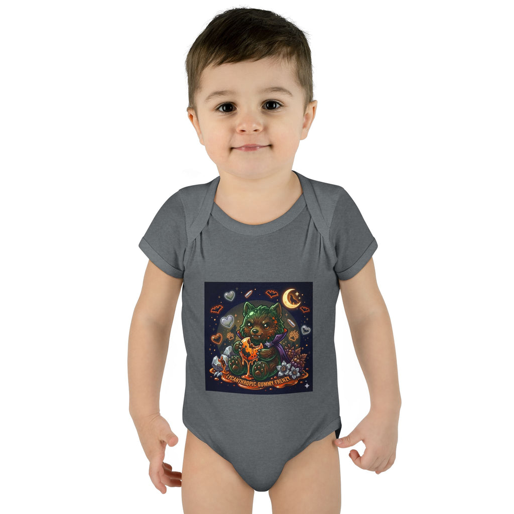 Baby Bodysuit — Cute Halloween Werewolf Gooey Bear