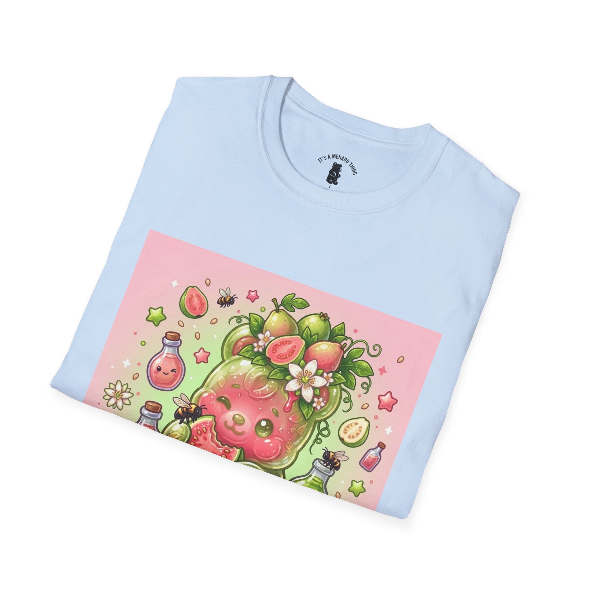 Sweet little Guava, Exotic Fruit Gooey Gummy Bear — Kawaii Graphic T-Shirt
