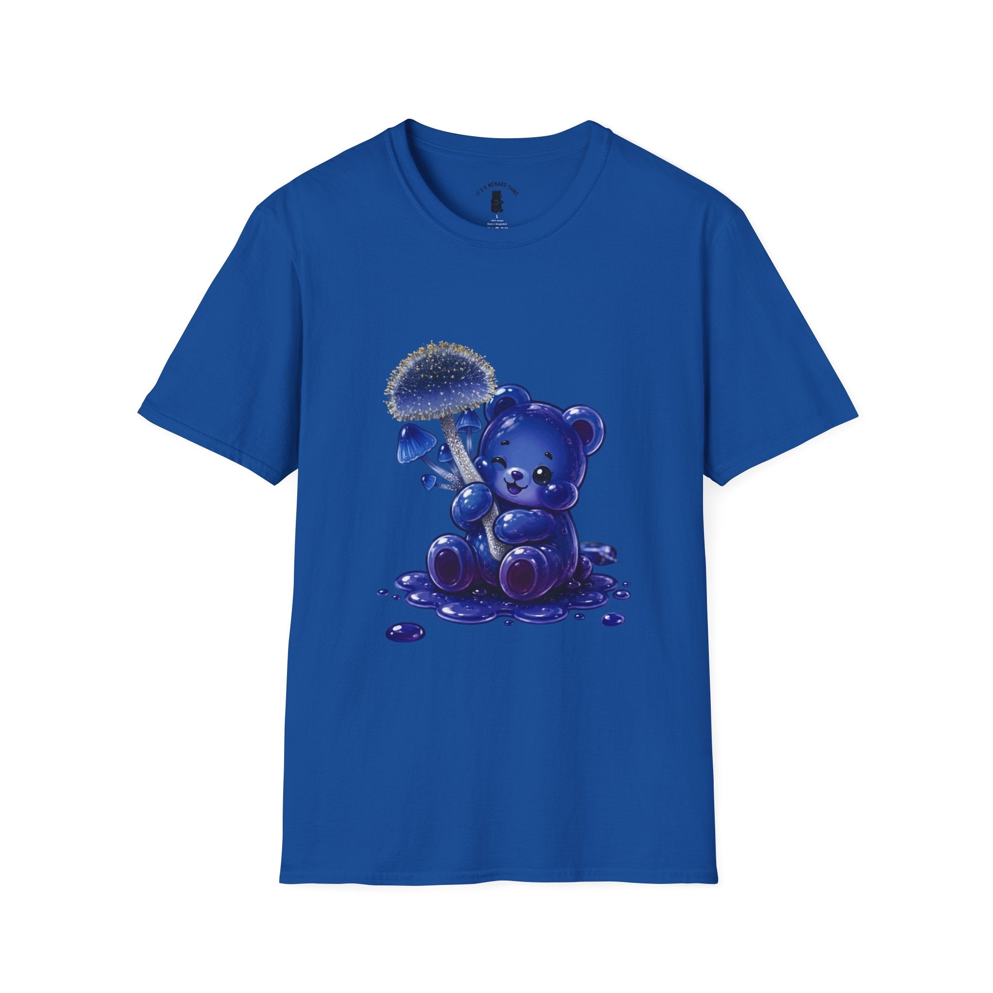 Special Small Blue Mushroom, Oozy Bears Gummy Friend- Graphic Shirt