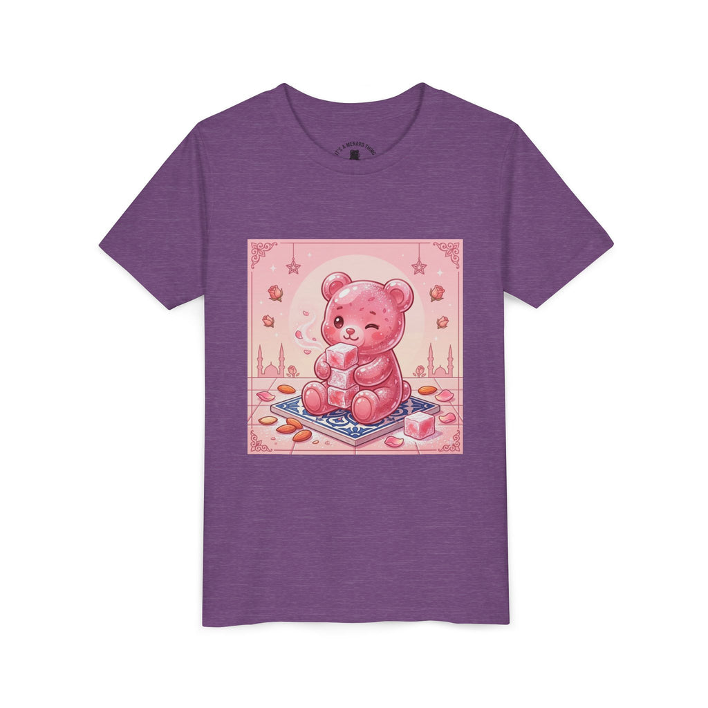 Turkish Delight Rose Water Gooey Gummy Bear- Illustration Youth T-Shirt