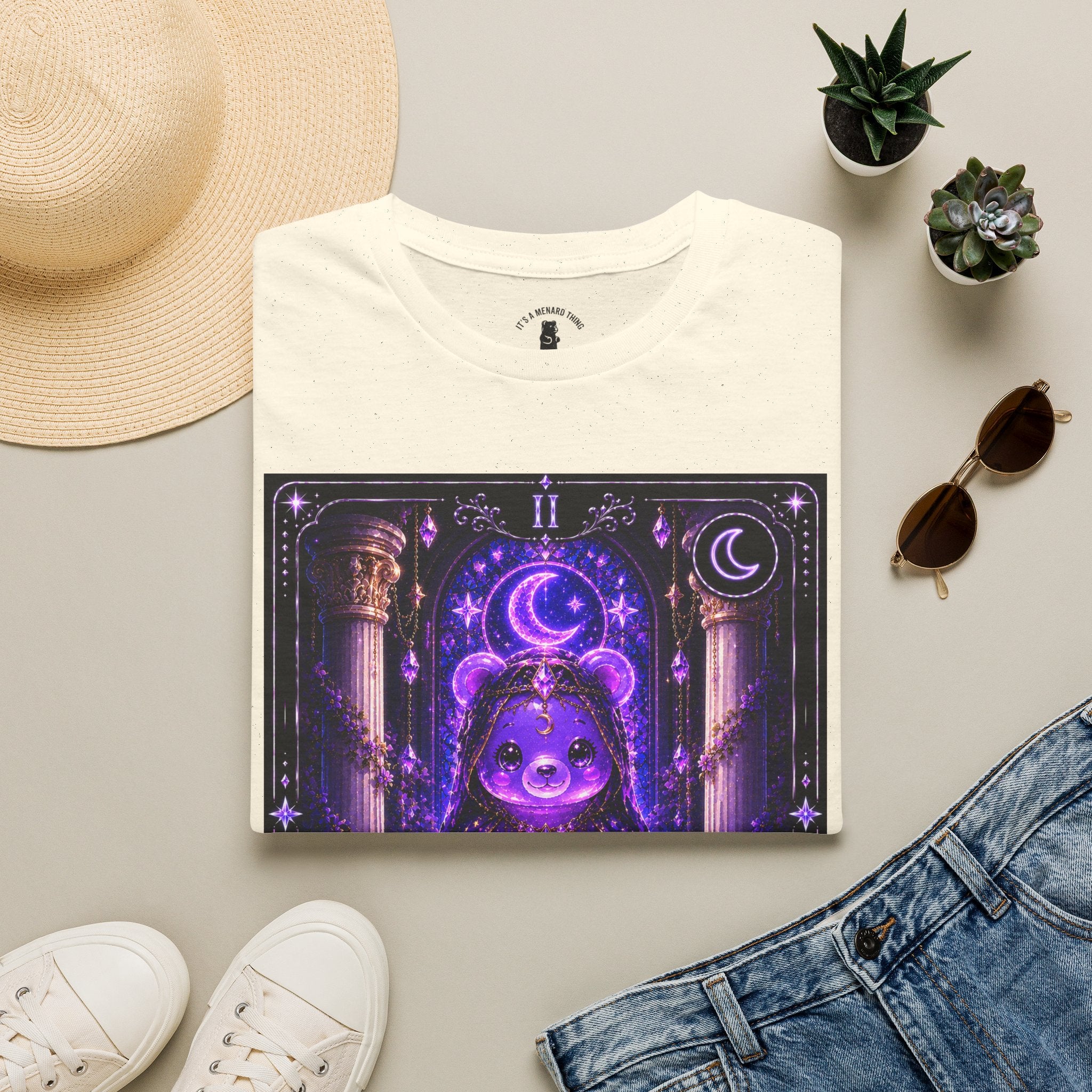 The High Priestess Tarot Mystical Oozy Bear Special Addition- Graphic Shirt